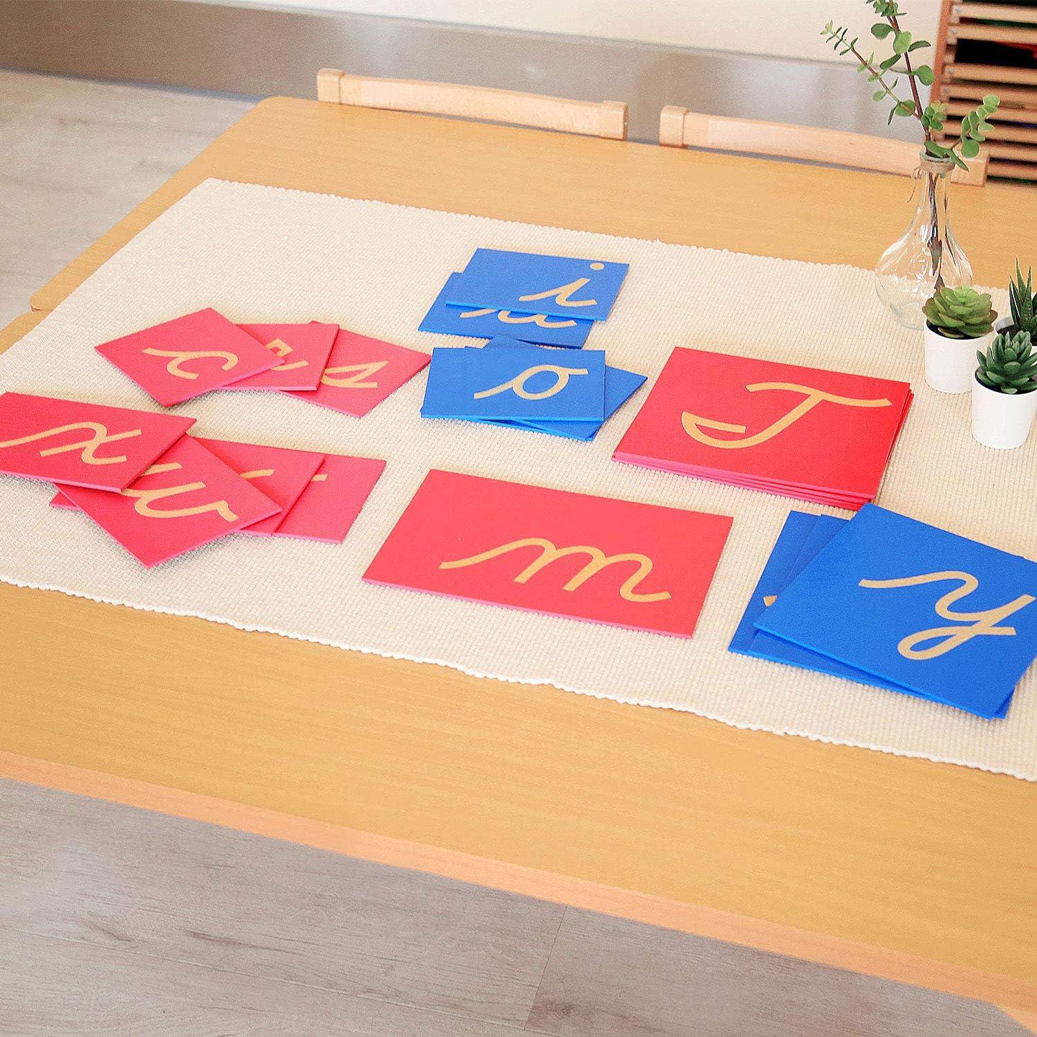 Alfabeto de Arena Madera Montessori Outlet - Letras Cursivas