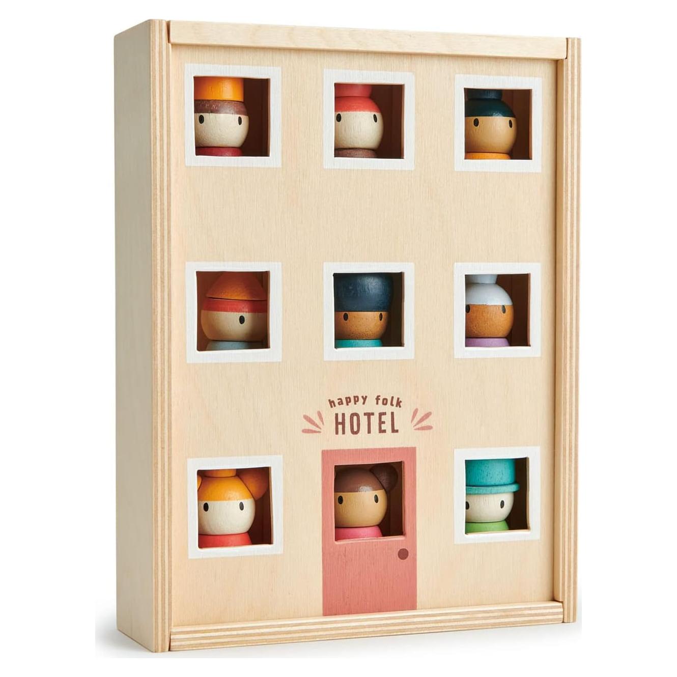 Hotel de la Gente Feliz Tender Leaf Toys - 9 Figuras Inclusivas