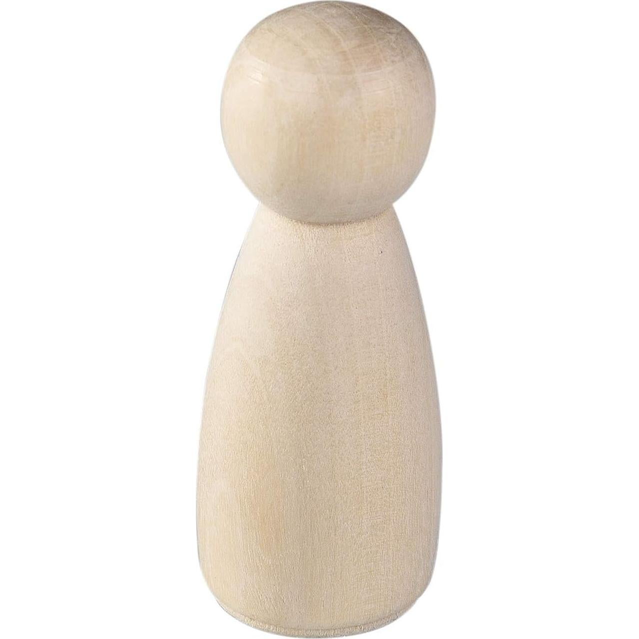 56 Muñecas de Madera sin Terminar QDXATIVP para Pintar