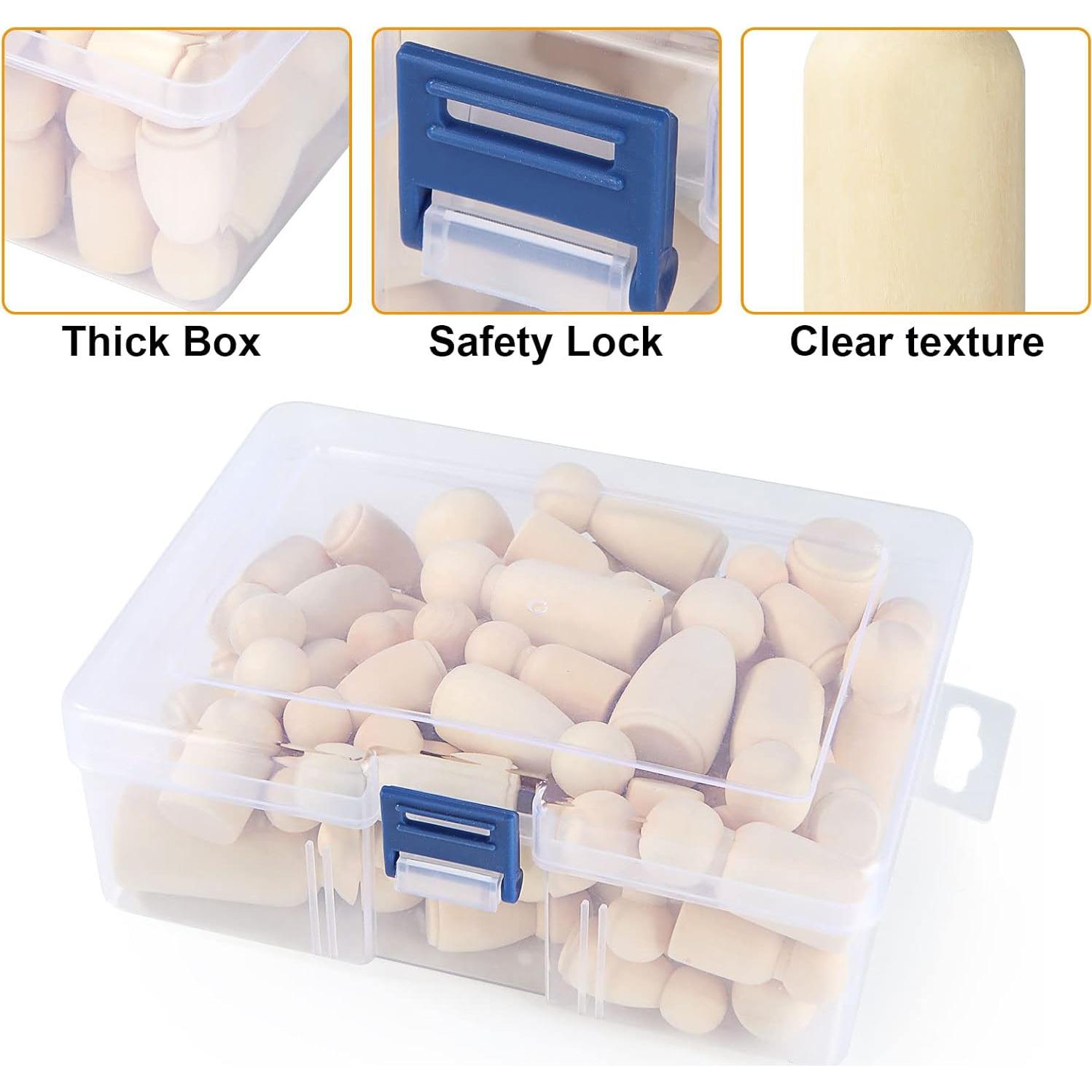 Muñecos de Madera JMIATRY 100 Piezas Sin Terminar 3.3-6.5 cm