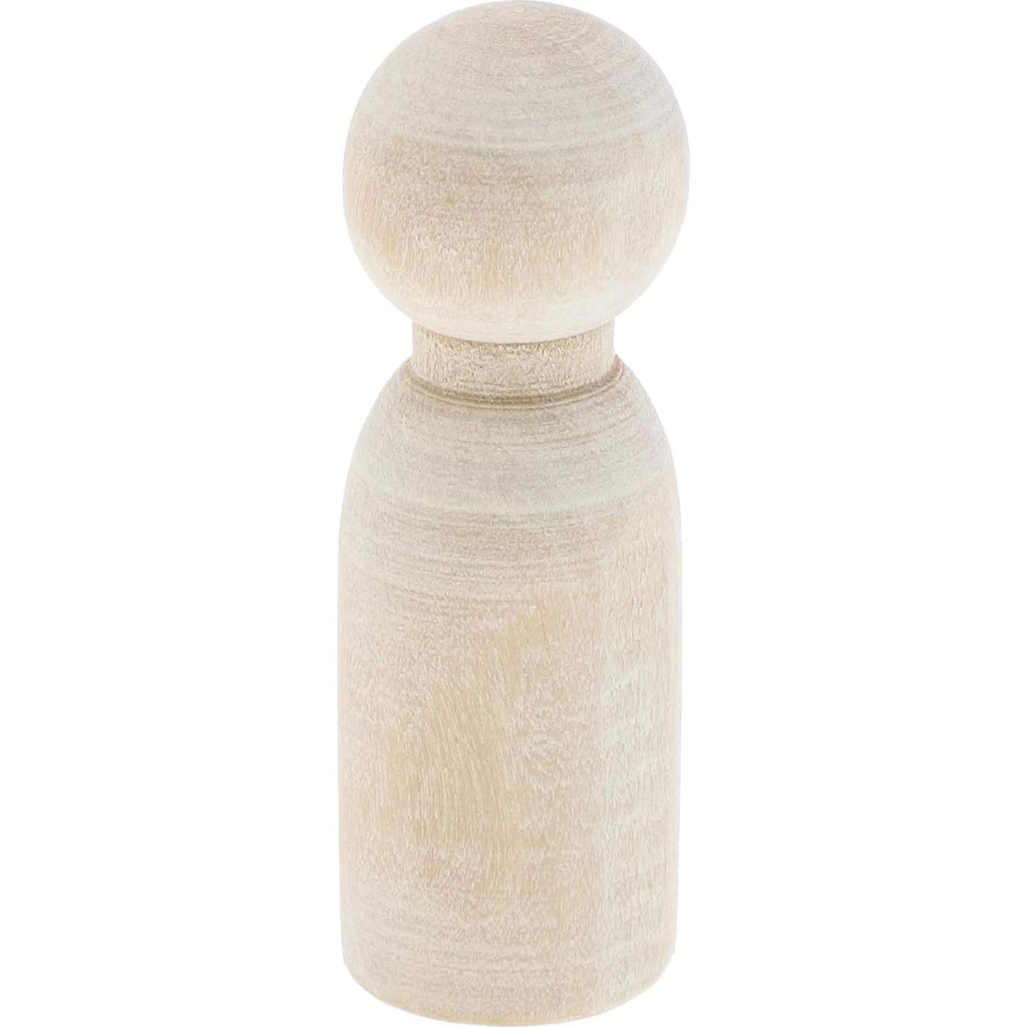 Kit de Muñecos de Peg Bright Creations - 50 Piezas de Madera 4.5 cm