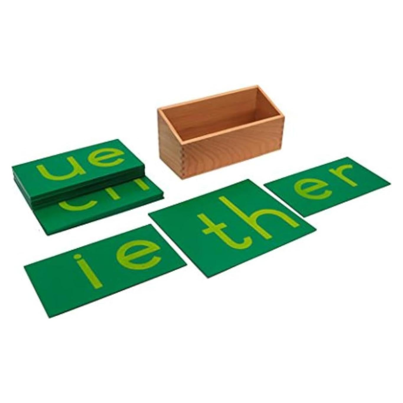 Letras de Lija Doble en Minúsculas Adena Montessori - 16 Combinaciones