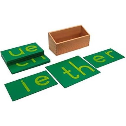 Letras de Lija Doble en Minúsculas Adena Montessori - 16 Combinaciones