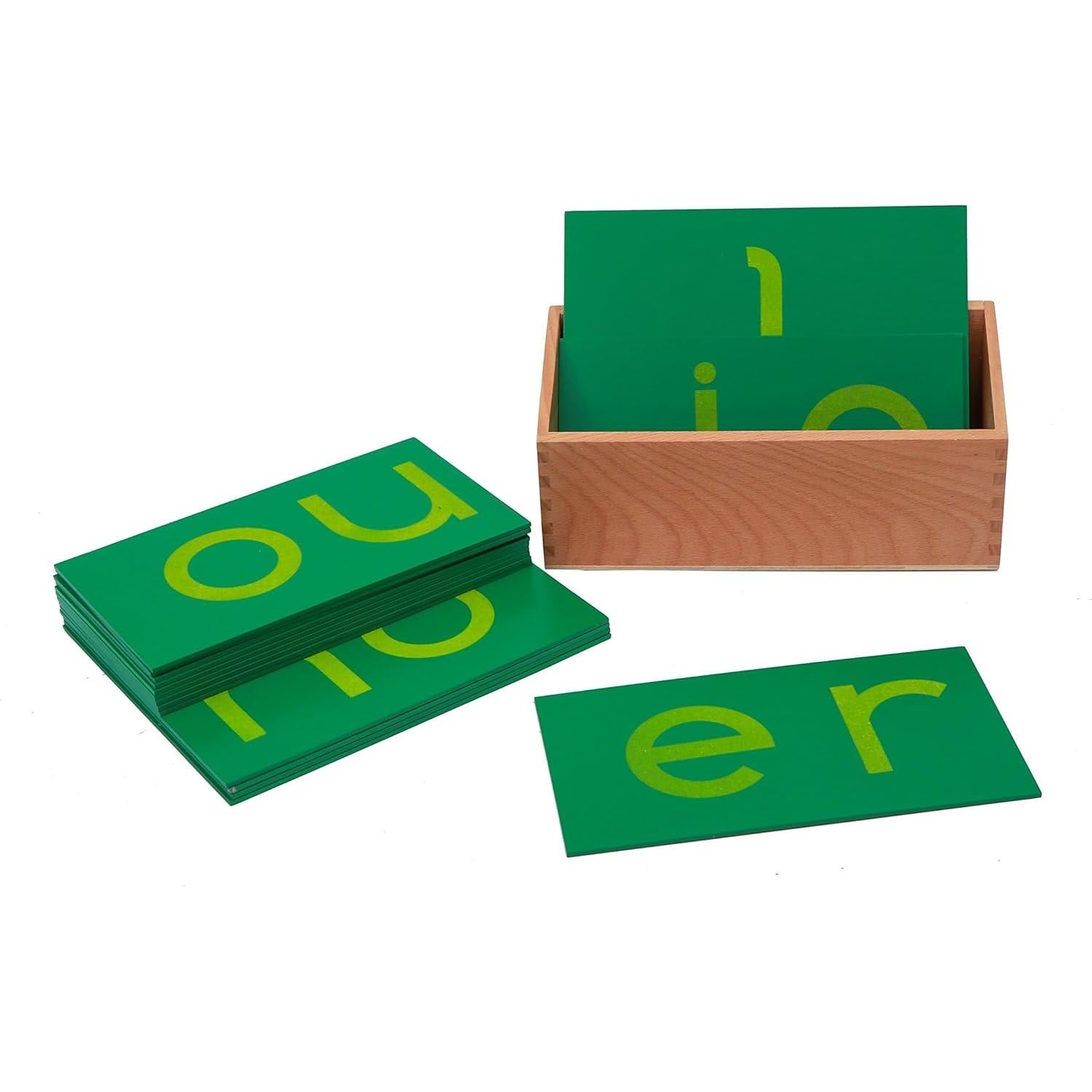 Letras de Lija Doble en Minúsculas Adena Montessori - 16 Combinaciones