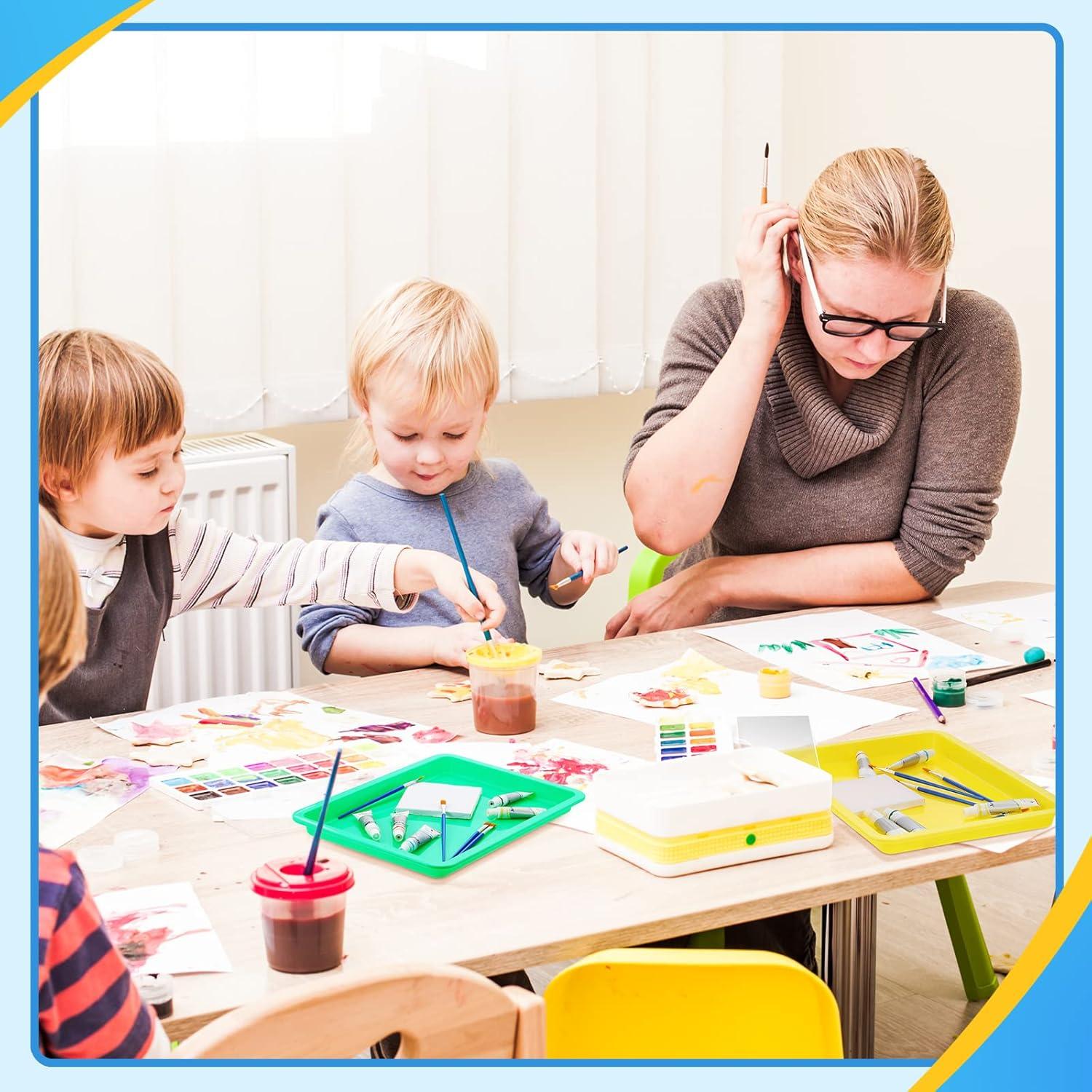 Bandejas de Plástico Remerry 4 Piezas 34x25 cm para Manualidades