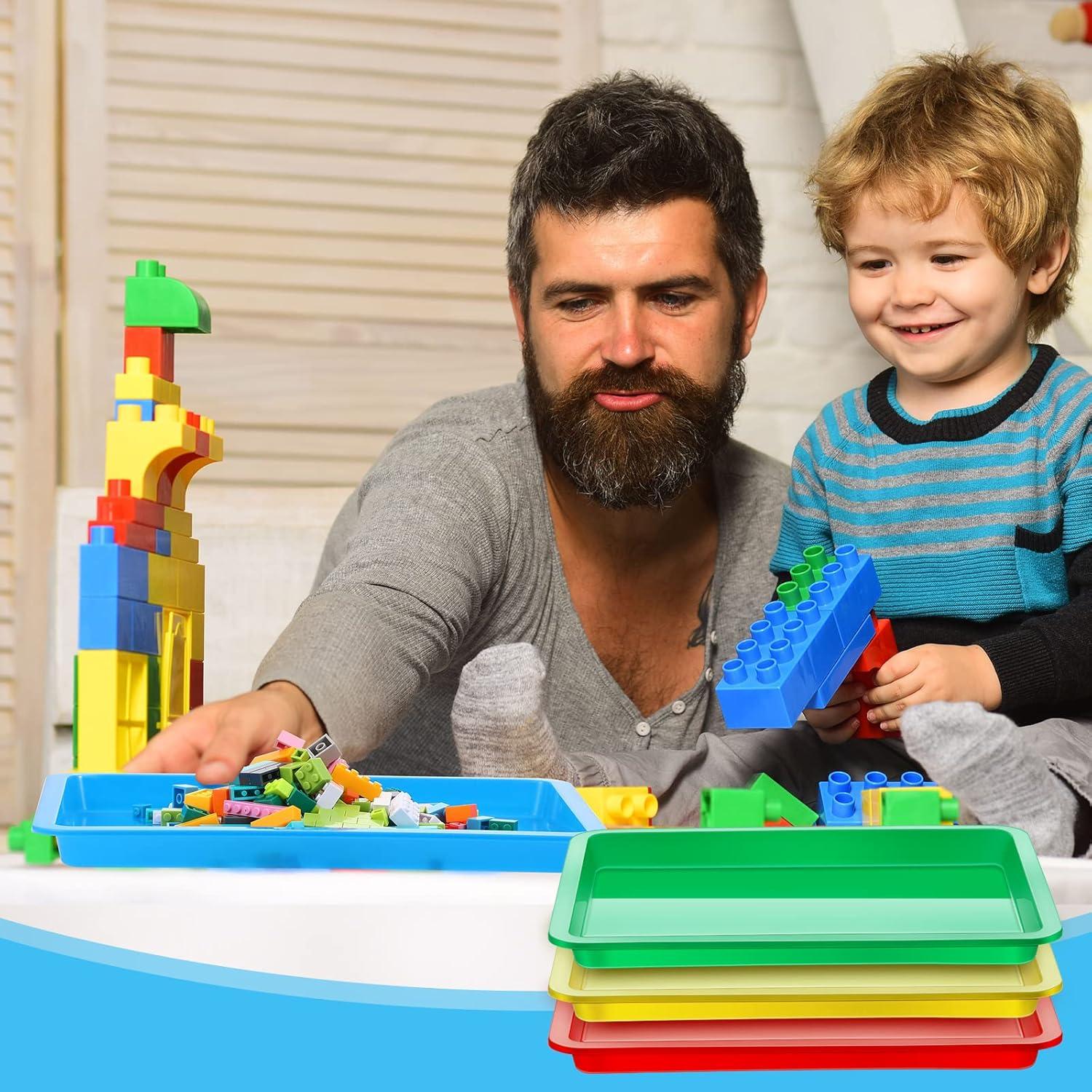 Bandejas de Plástico Remerry 4 Piezas 34x25 cm para Manualidades