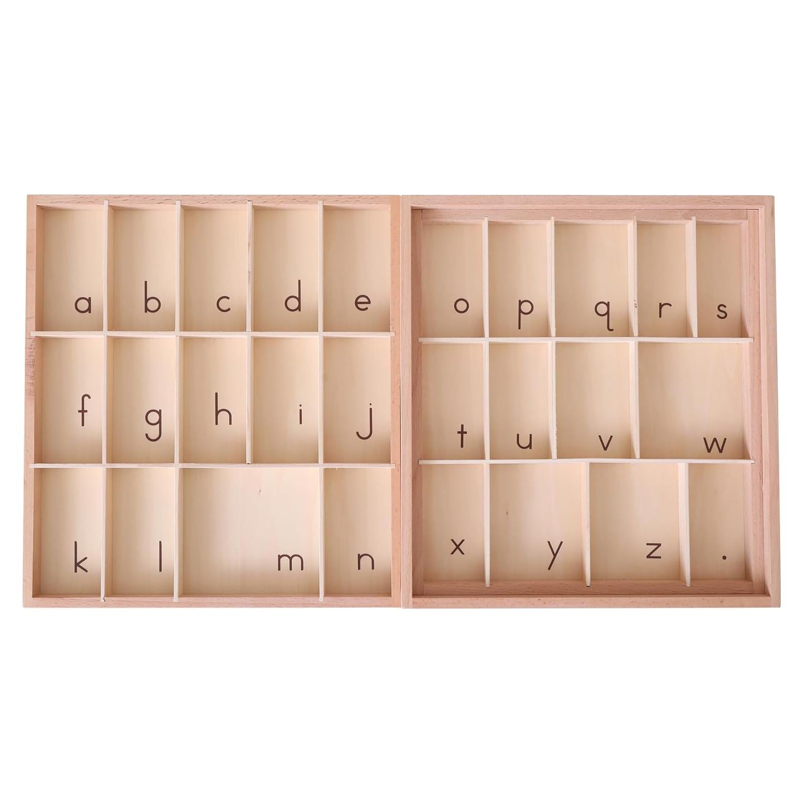 Caja de Alfabeto Móvil Mediana Montessori Outlet - Sin Letras