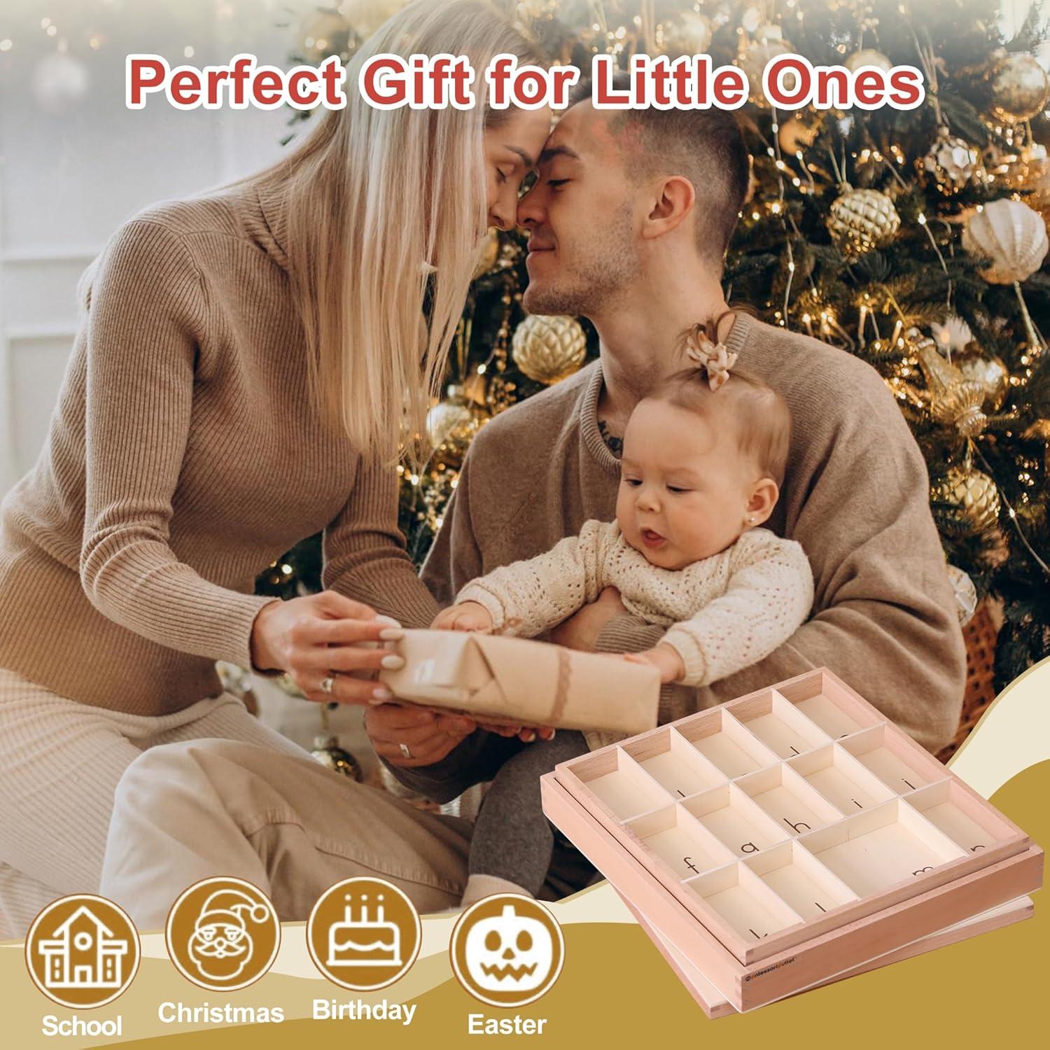 Caja de Alfabeto Móvil Mediana Montessori Outlet - Sin Letras