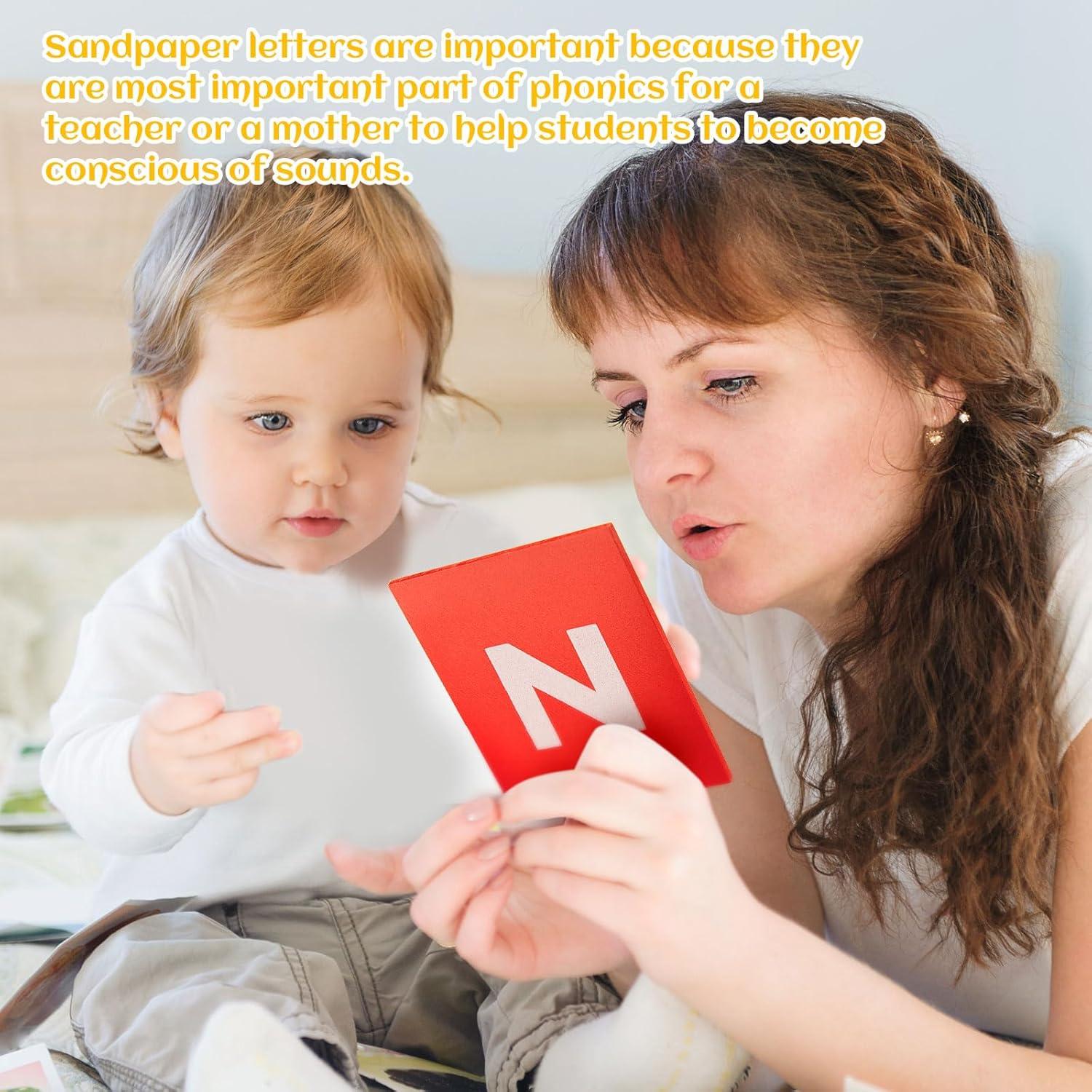 Juego de Letras y Números de Lija Henoyso para Preescolar