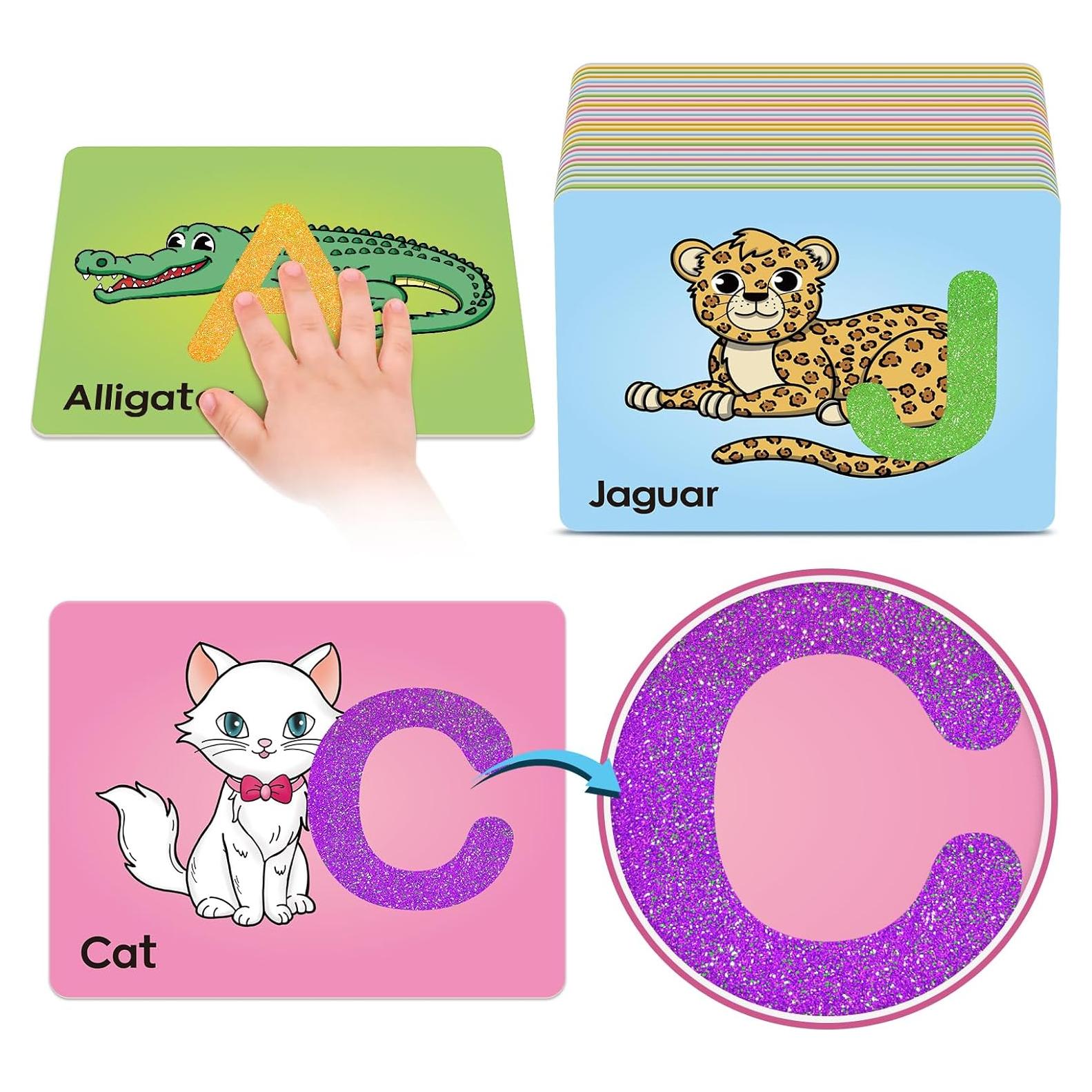 Tarjetas Didácticas de Letras con Textura de Papel de Lija - Broytain