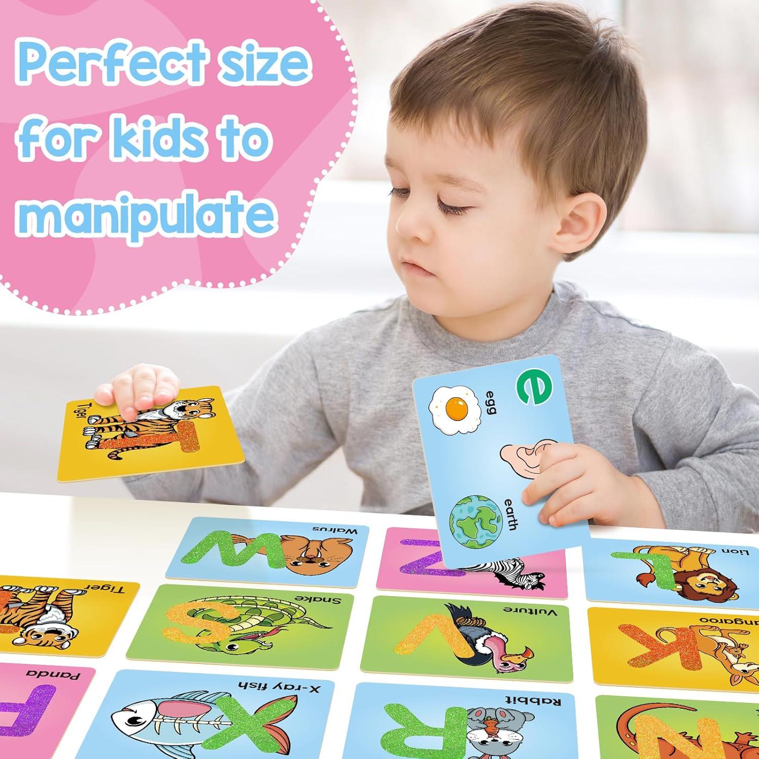 Tarjetas Didácticas de Letras con Textura de Papel de Lija - Broytain