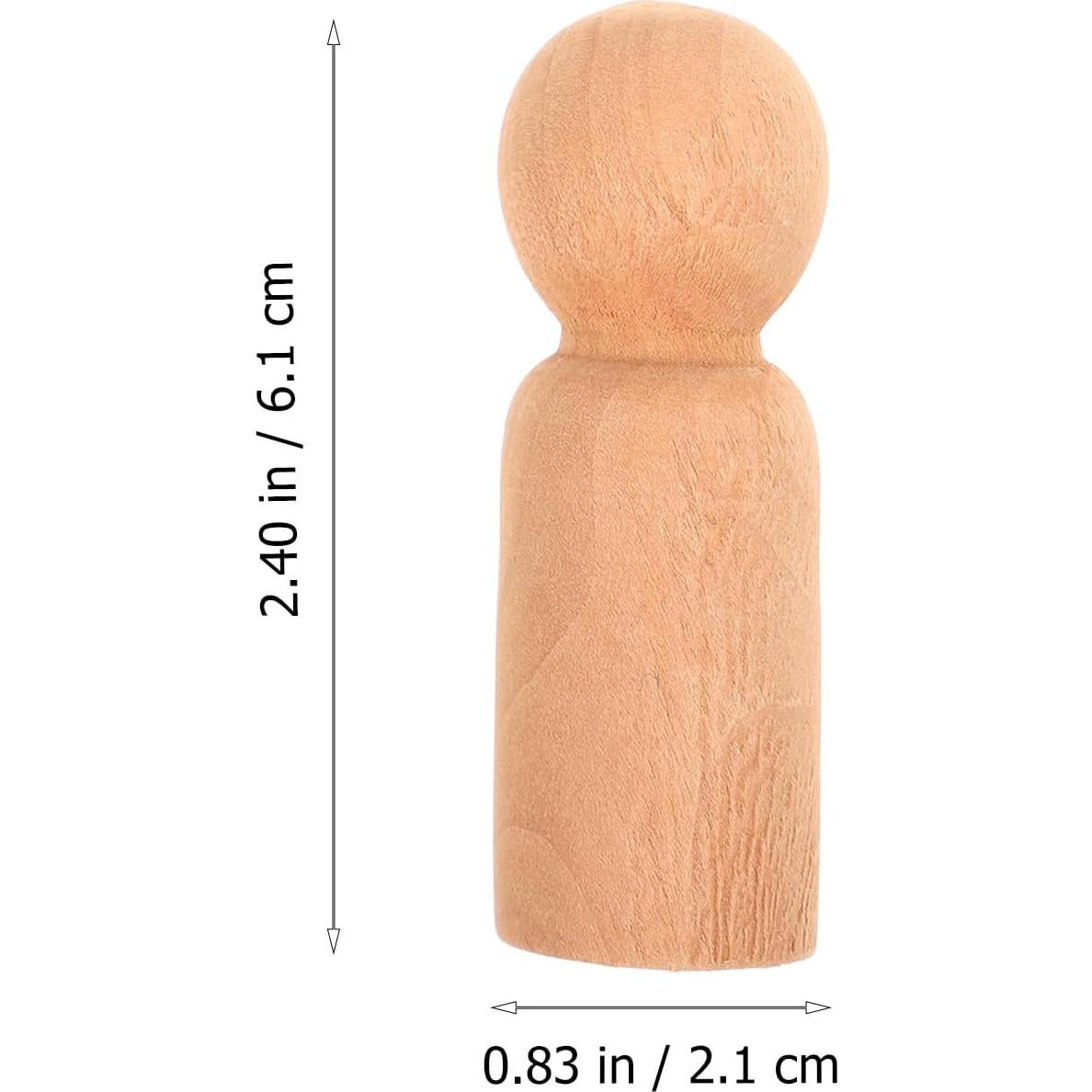 Muñecas de Madera sin Terminar NUOBESTY - Paquete de 30