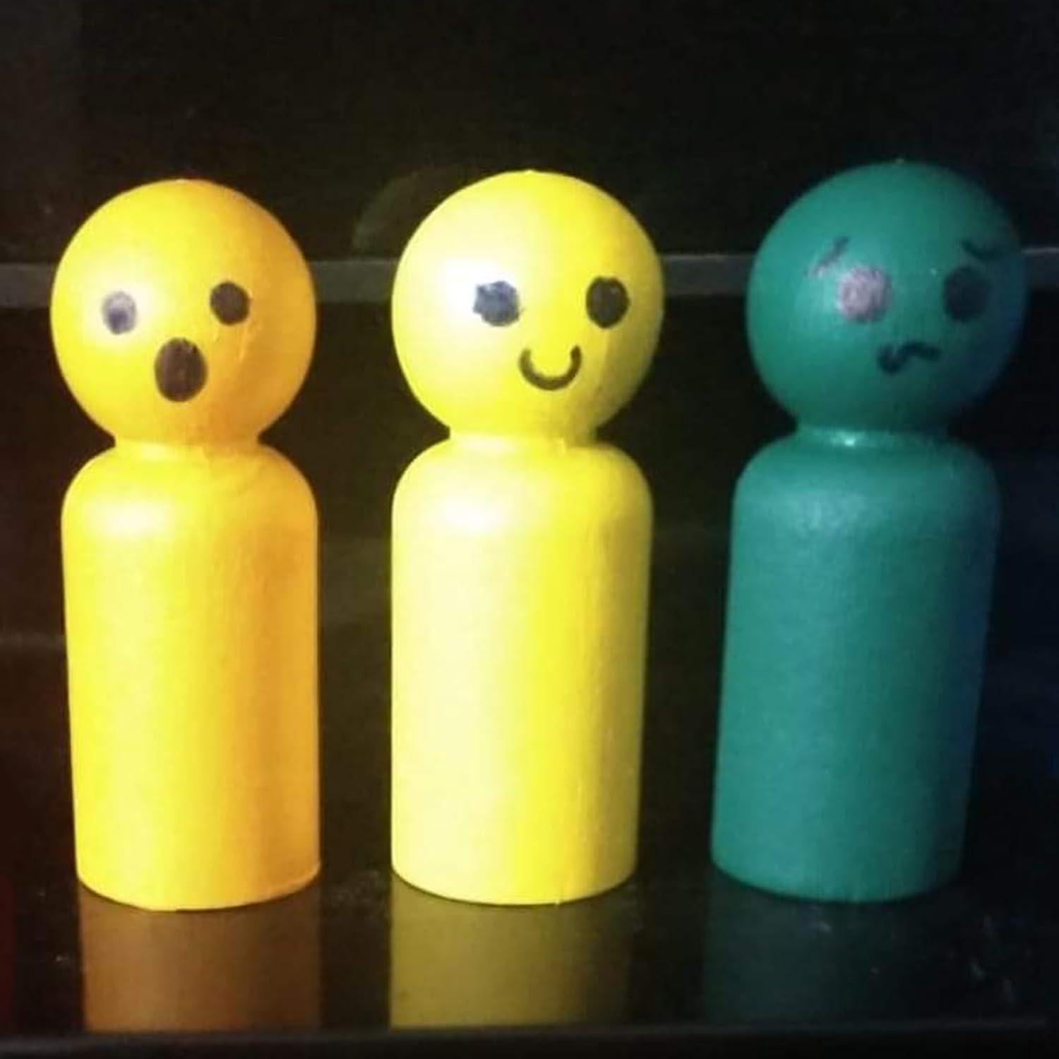 HAKZEON 40 Muñecos de Madera sin Terminar 8.89 cm para Pintar