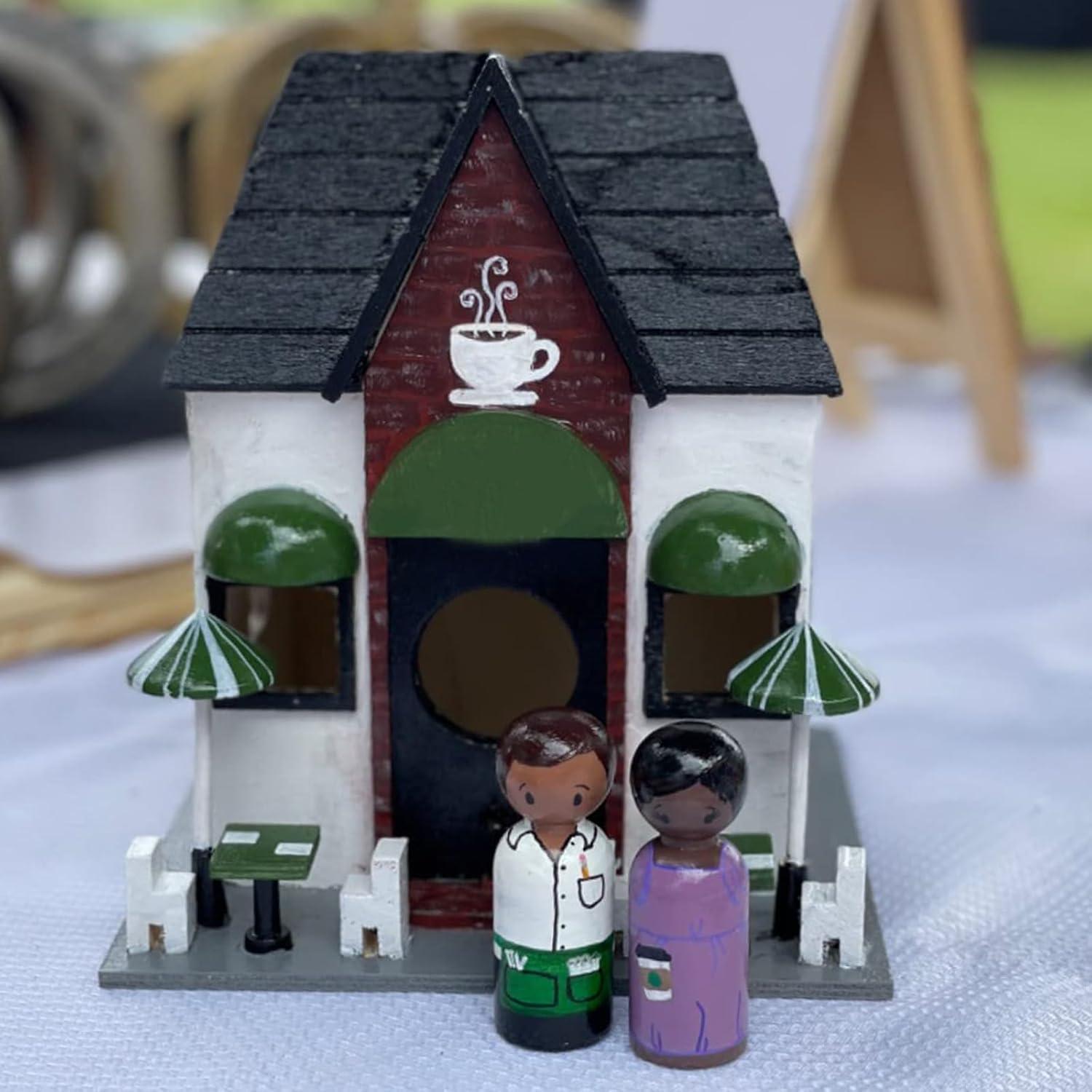 Paquete de 120 Muñecos de Madera ZEONHAK 6.6 cm para Manualidades