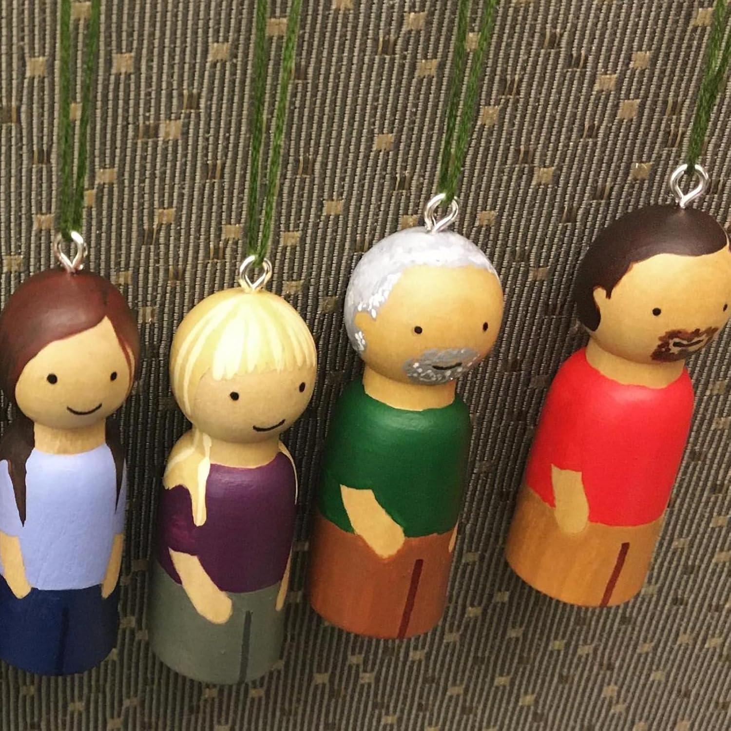 Paquete de 120 Muñecos de Madera ZEONHAK 6.6 cm para Manualidades