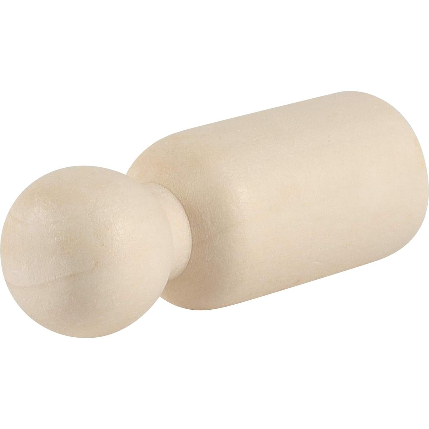 Paquete de 120 Muñecos de Madera ZEONHAK 6.6 cm para Manualidades