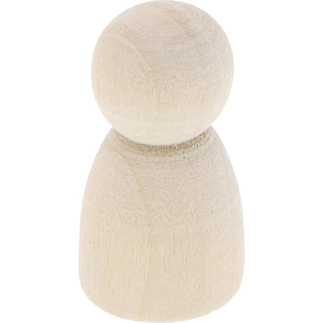 Muñecos de Madera Bright Creations 2.79 cm - 50 Piezas