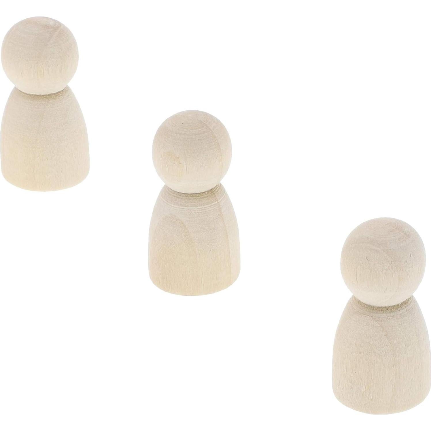 Muñecos de Madera Bright Creations 2.79 cm - 50 Piezas