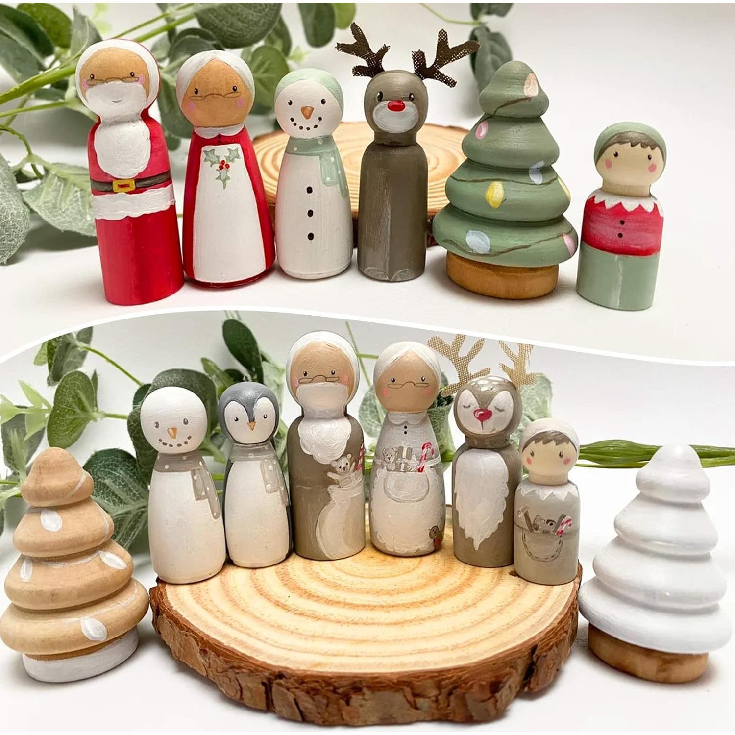 Paquete de 100 Muñecas de Madera EATHEATY para Manualidades