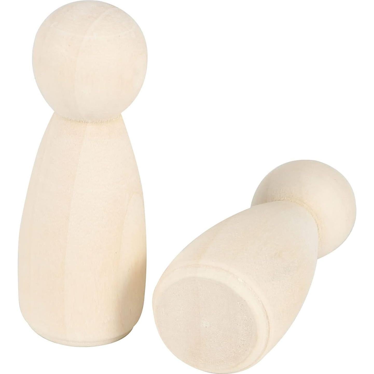 Muñecos de Madera JAPCHET 50 Piezas 8.89 cm para DIY