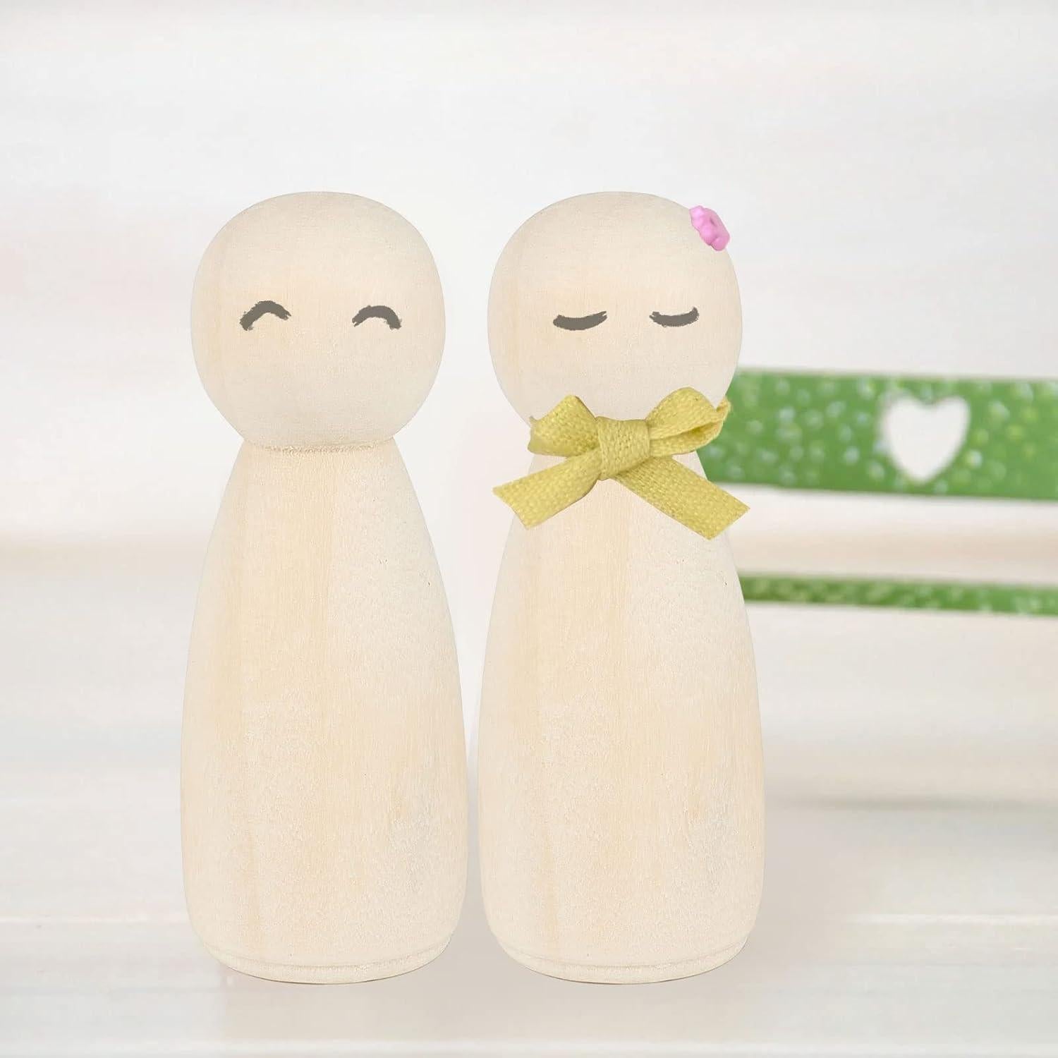 Muñecos de Madera JAPCHET 50 Piezas 8.89 cm para DIY