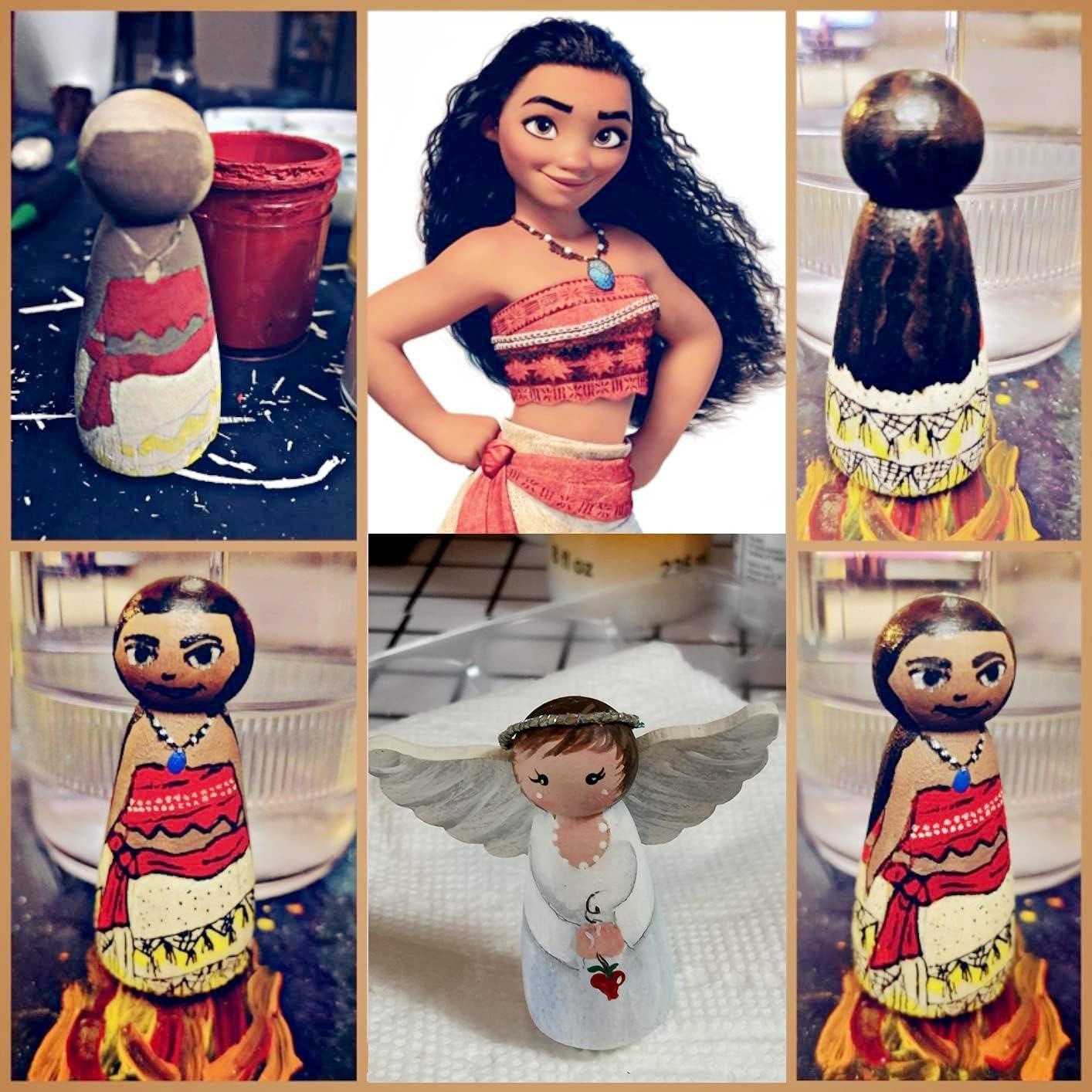 30 Muñecas de Madera HOIGON 90mm para Manualidades