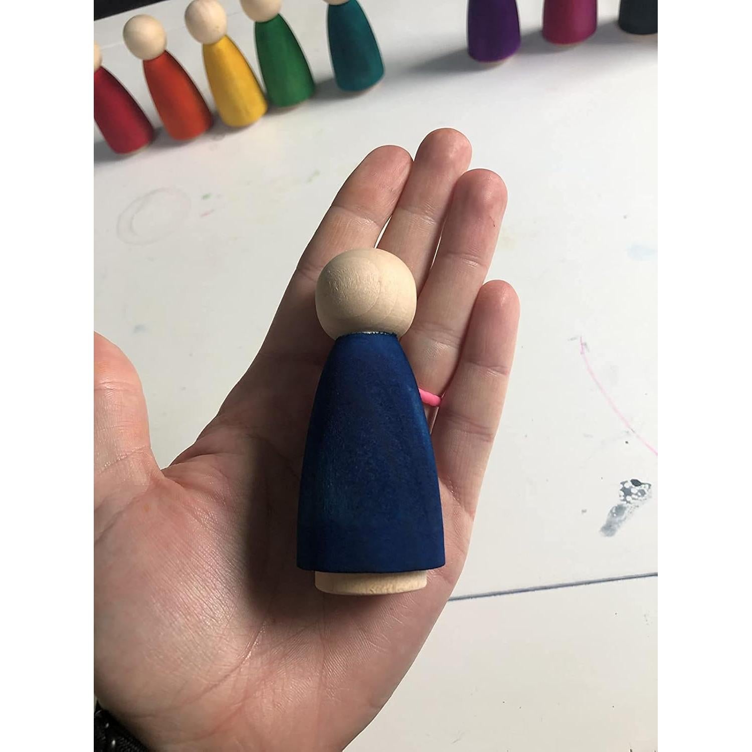 30 Muñecas de Madera HOIGON 90mm para Manualidades