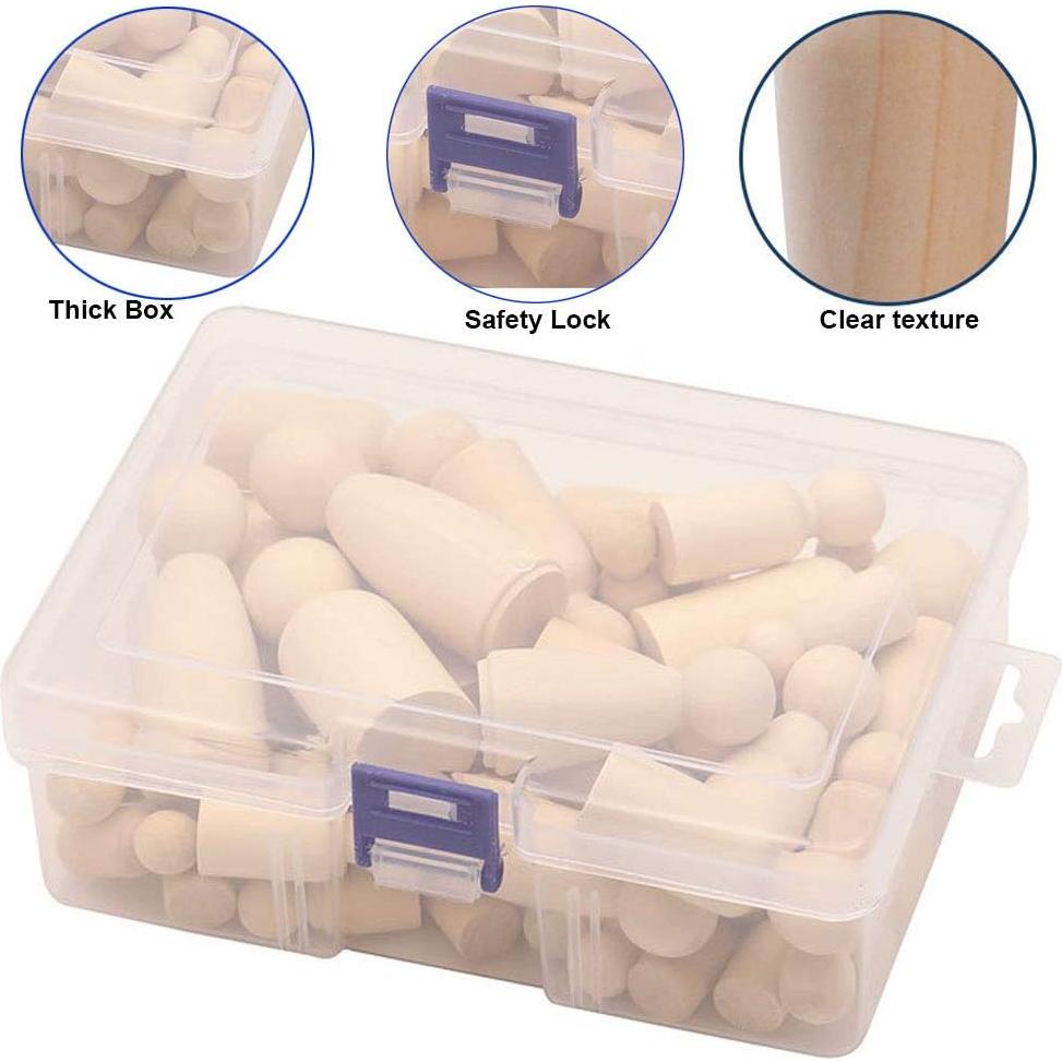 Paquete de 50 Muñecos de Madera Keledz para Manualidades