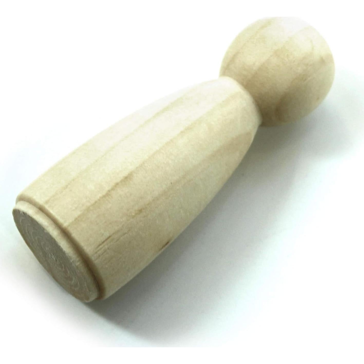 Cuerpo de muñeca de madera natural Todo en Uno 55mm 10pcs
