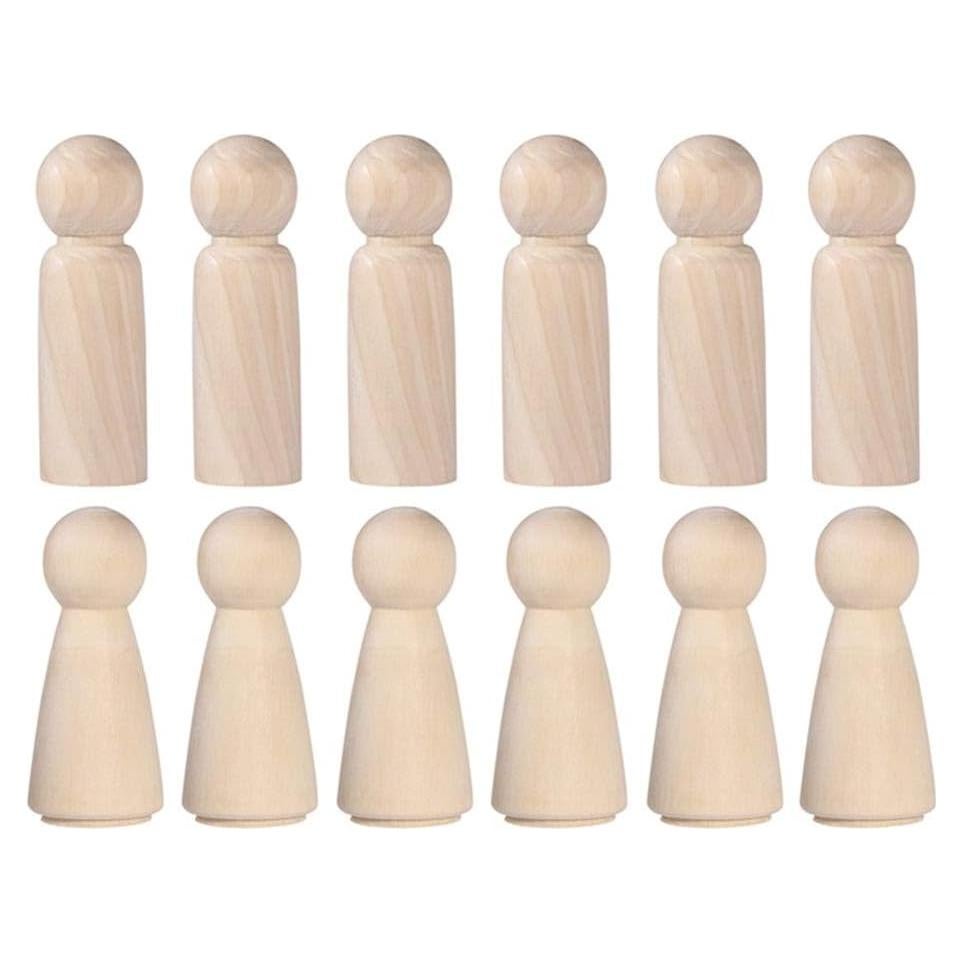Muñecas de Madera ULTNICE 20 Piezas para Manualidades DIY