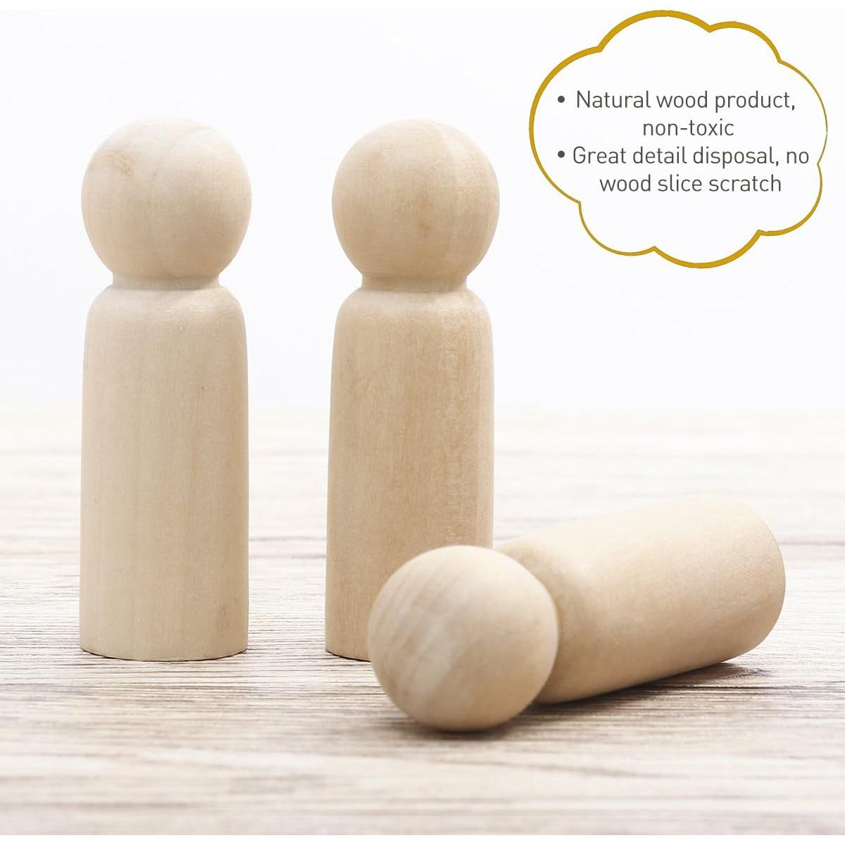 Muñecas de Madera ULTNICE 20 Piezas para Manualidades DIY