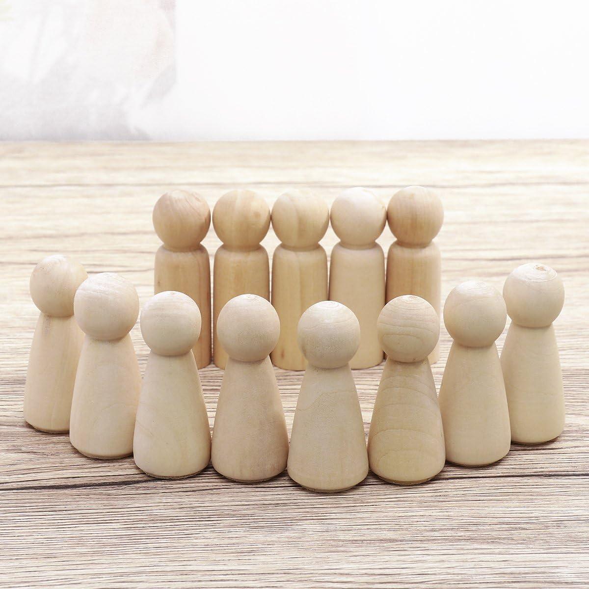Muñecas de Madera ULTNICE 20 Piezas para Manualidades DIY