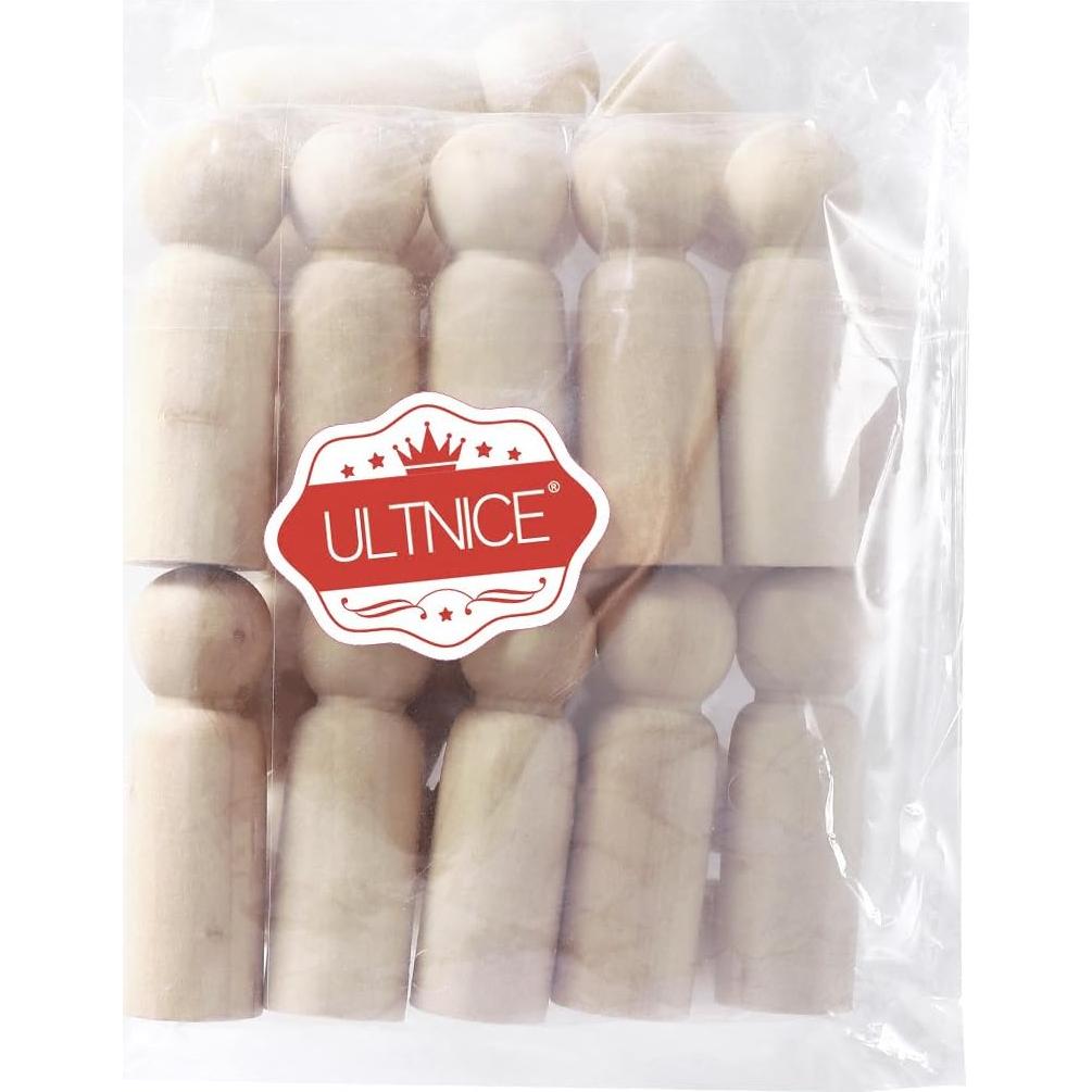 Muñecas de Madera ULTNICE 20 Piezas para Manualidades DIY