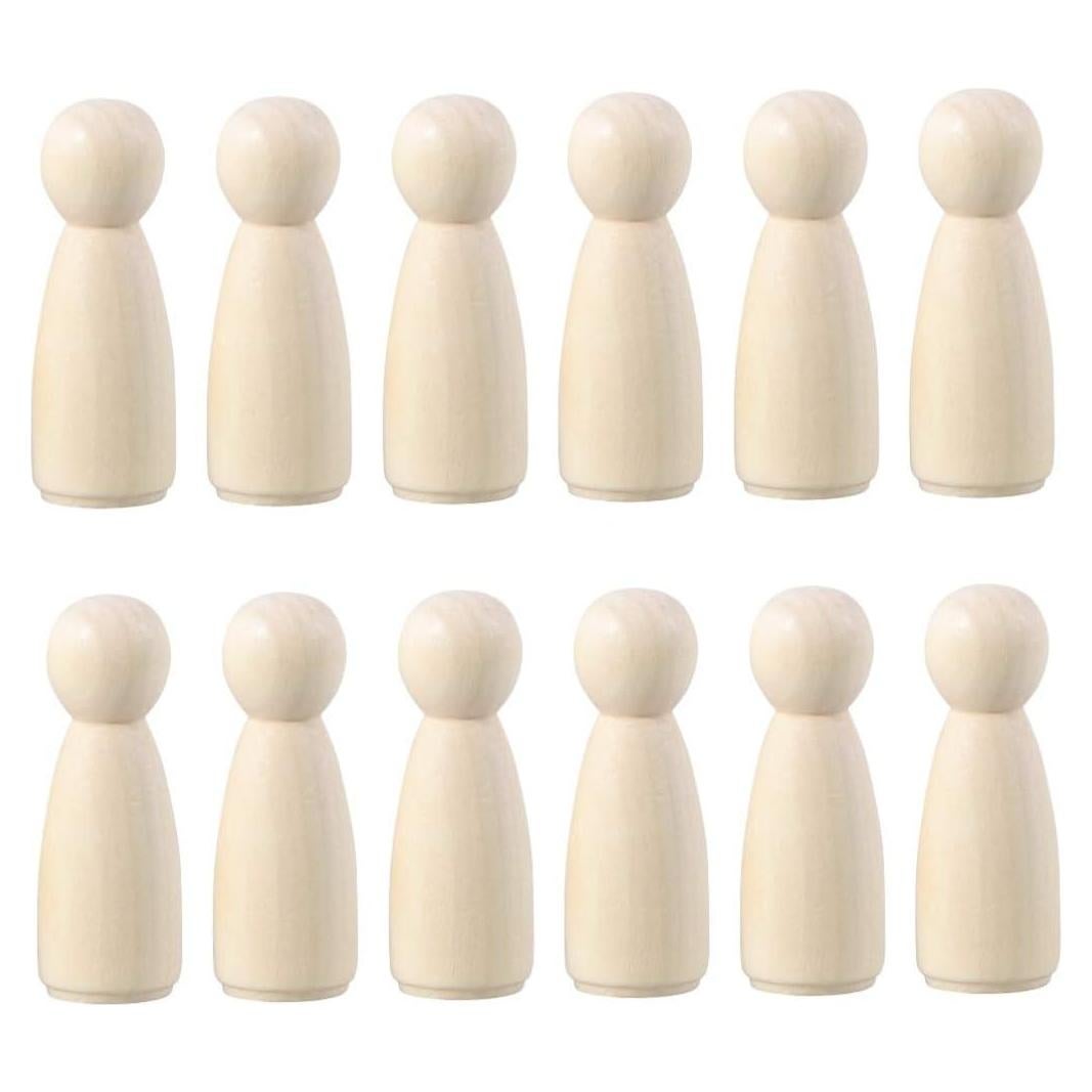 Muñecas de Madera Sin Terminar Kisangel 20 Piezas 6.5cm