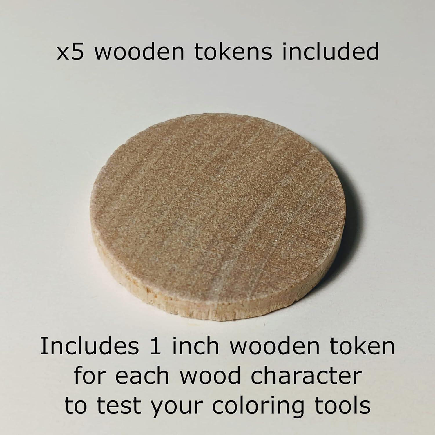 Juego de Muñecos de Madera Navidad Pegsies - 5 Piezas