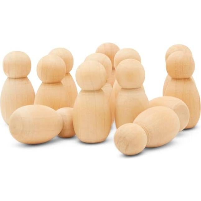 Muñecos de Madera Sin Terminar Pajaritos 35 mm Paquete 50