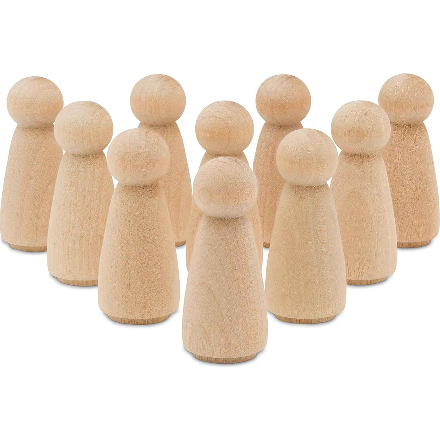 Muñecos de Madera Sin Terminar Pajaritos 35 mm Paquete 50