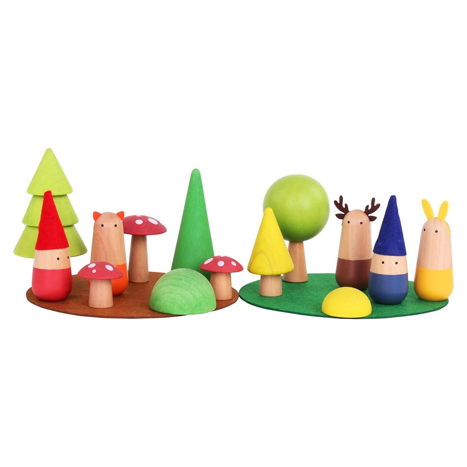 Juego de Juguetes de Madera Kipod Bosque Enano - Educativo 2+