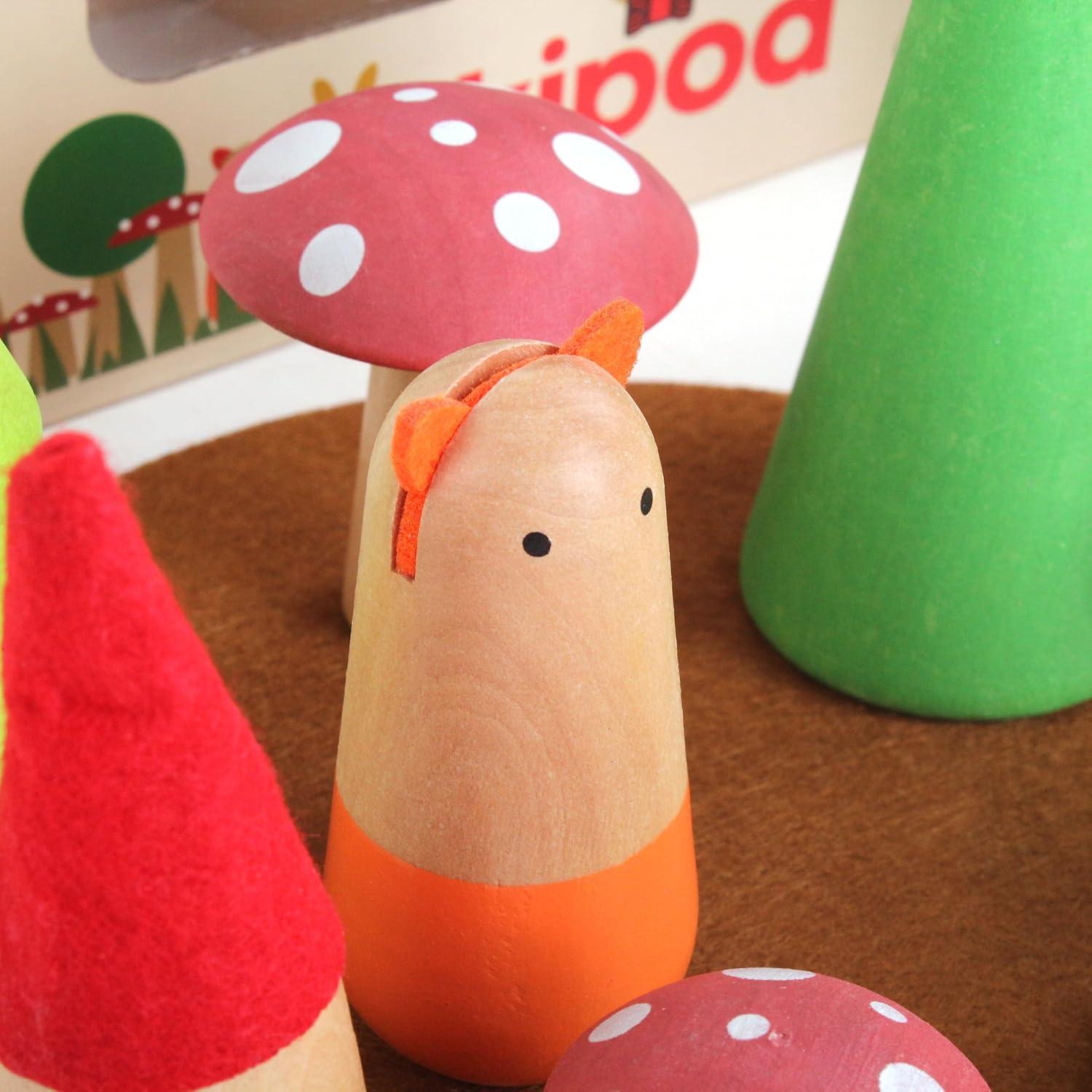 Juego de Juguetes de Madera Kipod Bosque Enano - Educativo 2+