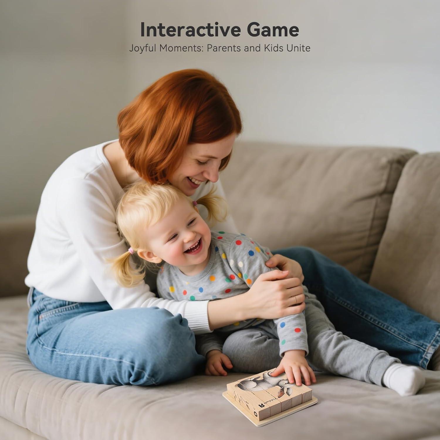 Rompecabezas de Madera Montessori Promise Babe Animales del Bosque