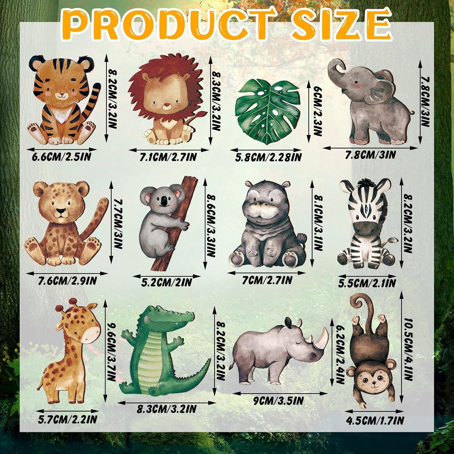 Recortes de Madera Animales del Bosque Geetery 12 Pcs