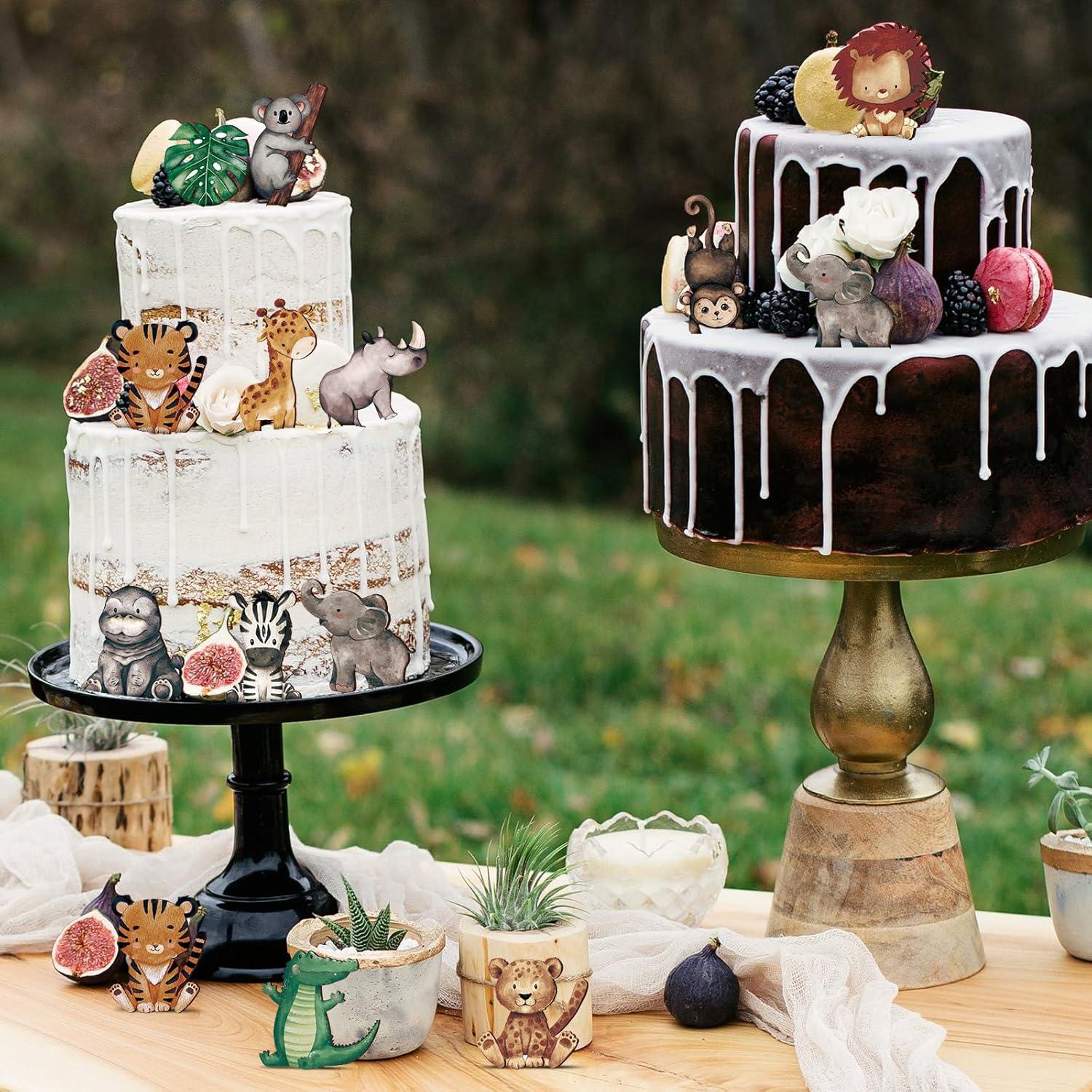 Recortes de Madera Animales del Bosque Geetery 12 Pcs