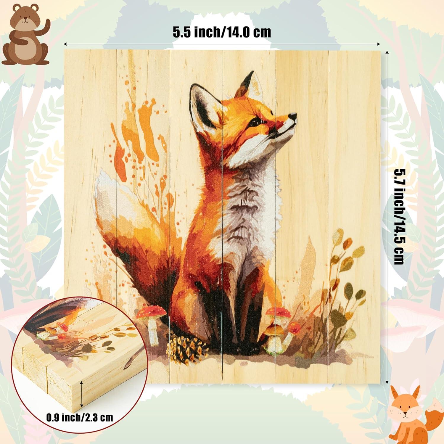 Rompecabezas de Madera 4 en 1 CJiangpo Animales del Bosque