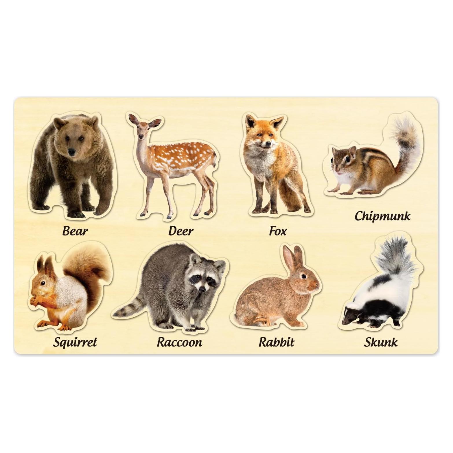 Rompecabezas de Madera MoinKidz Animales del Bosque 33x20cm