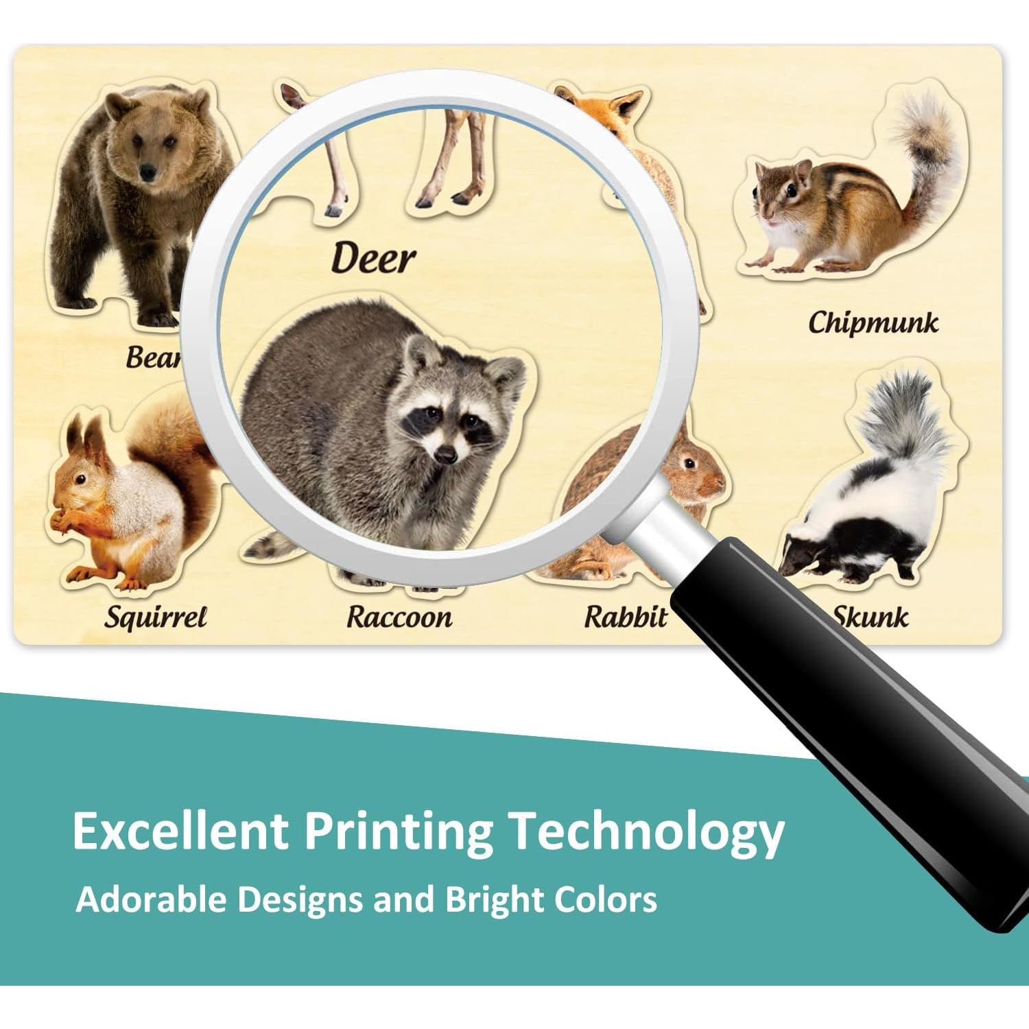 Rompecabezas de Madera MoinKidz Animales del Bosque 33x20cm