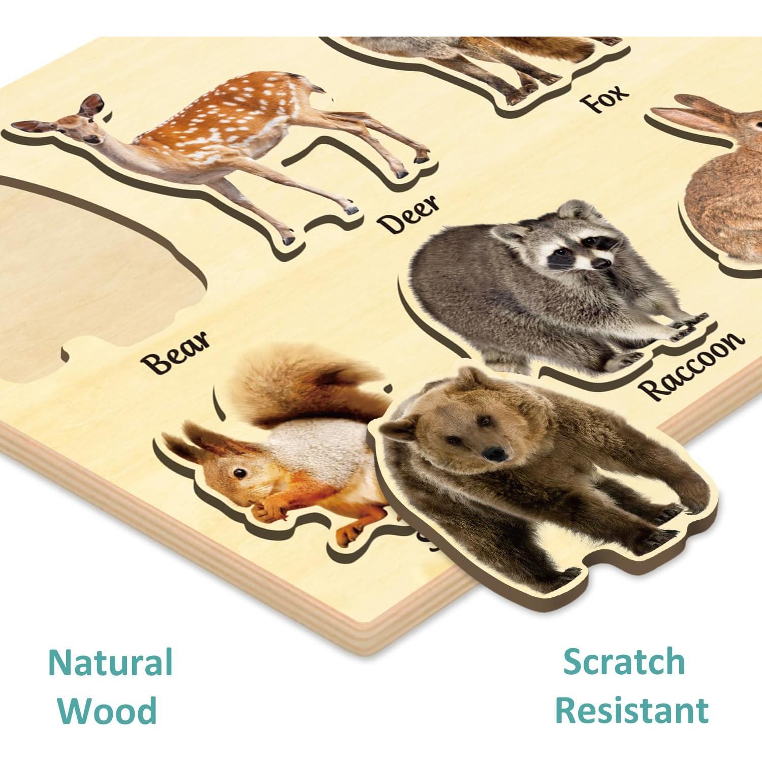 Rompecabezas de Madera MoinKidz Animales del Bosque 33x20cm