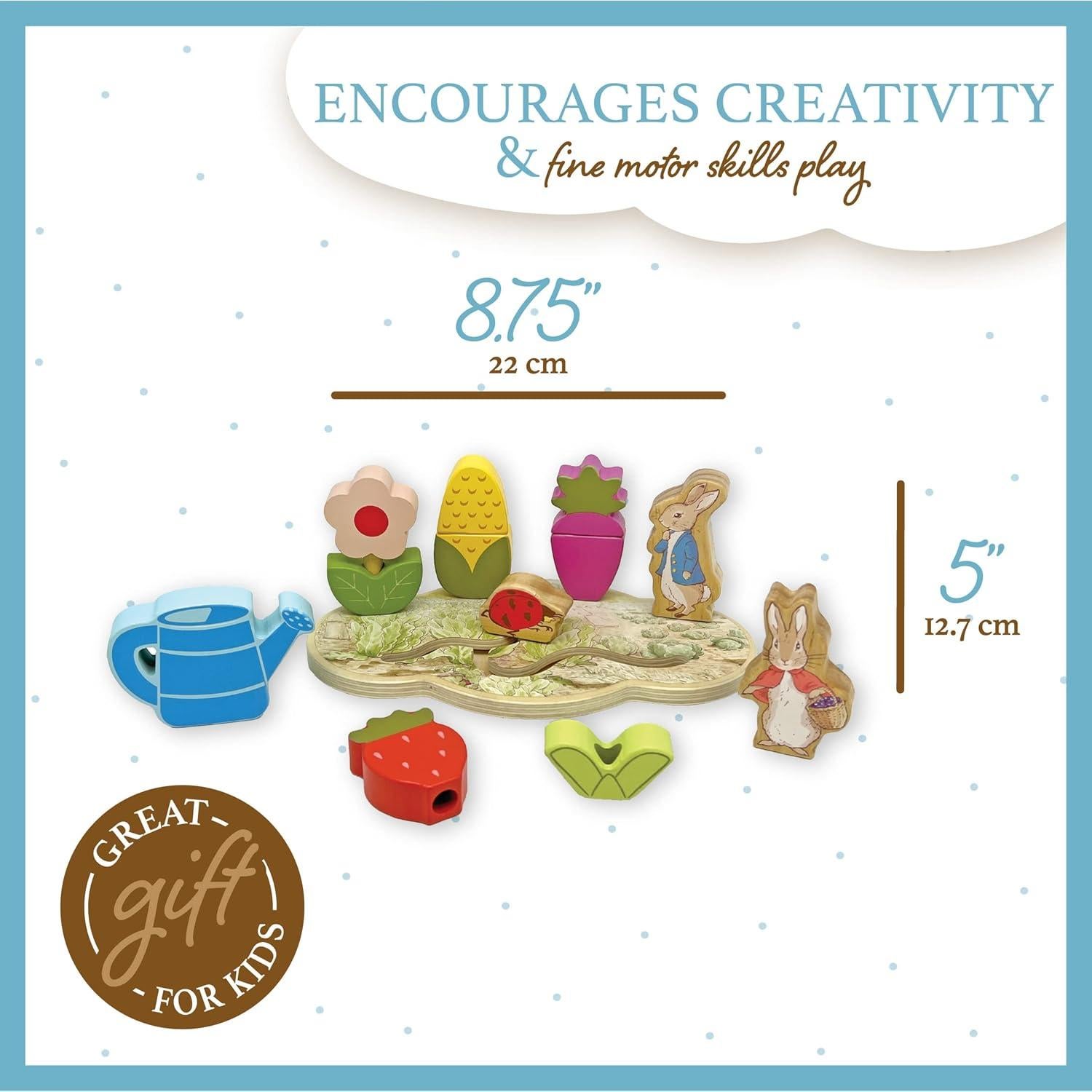 Apilador de Actividades de Madera Kids Preferred Peter Rabbit