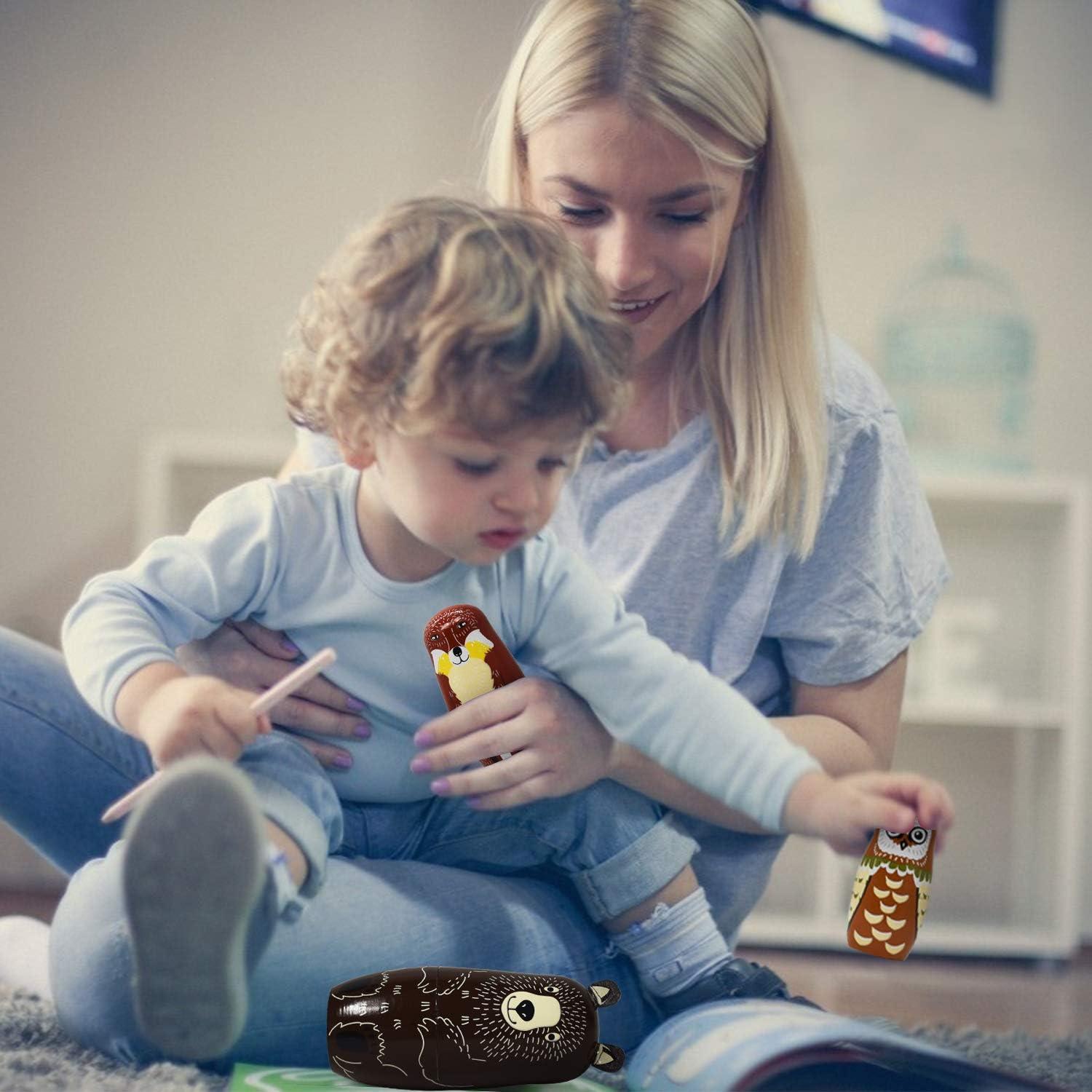 Muñecas Matryoshka Rusas de Madera Vingi - Juego de 5 Osos