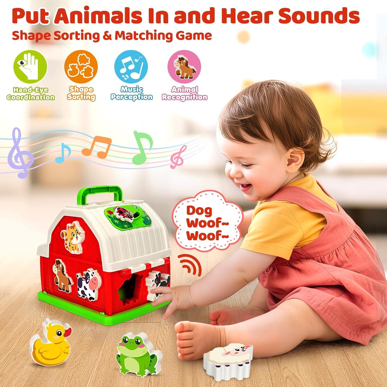 Juguete Educativo Musical de Granja KIZZYEA para Niños 1-3 Años