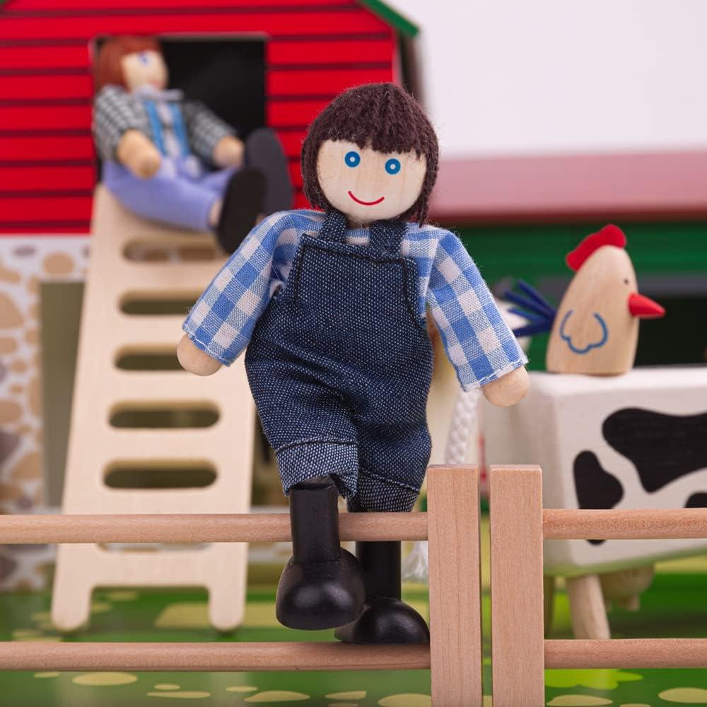 Animales de Granja de Madera Tidlo - 10 Piezas para Niños 3+